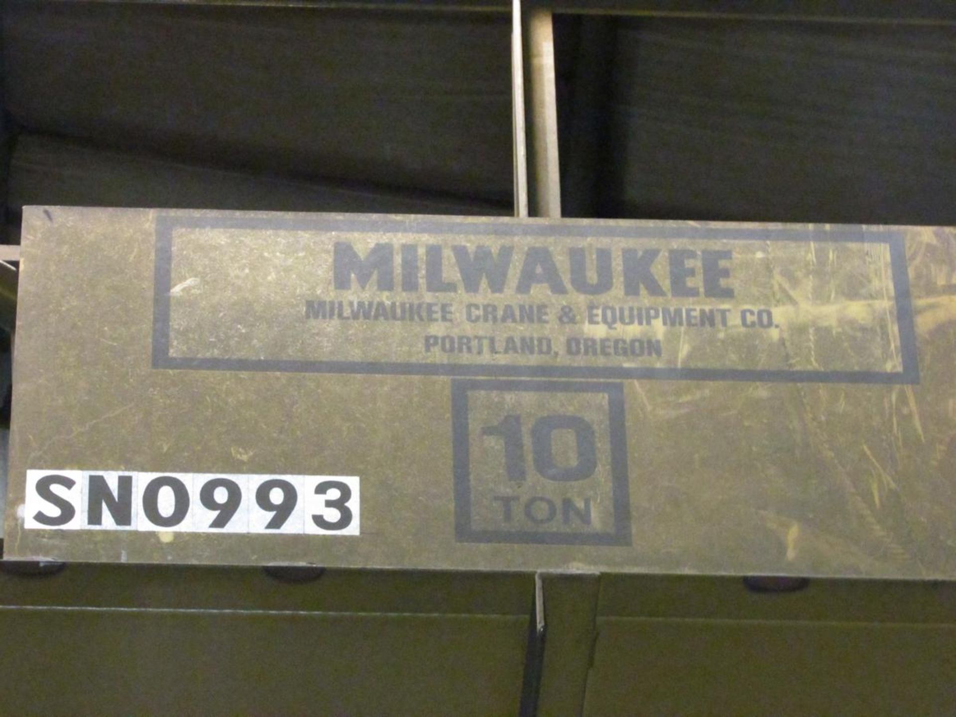 Milwaukee Crane 10 Ton Top Running Double Girder Bridge Crane [Late Delivery] - Image 6 of 6