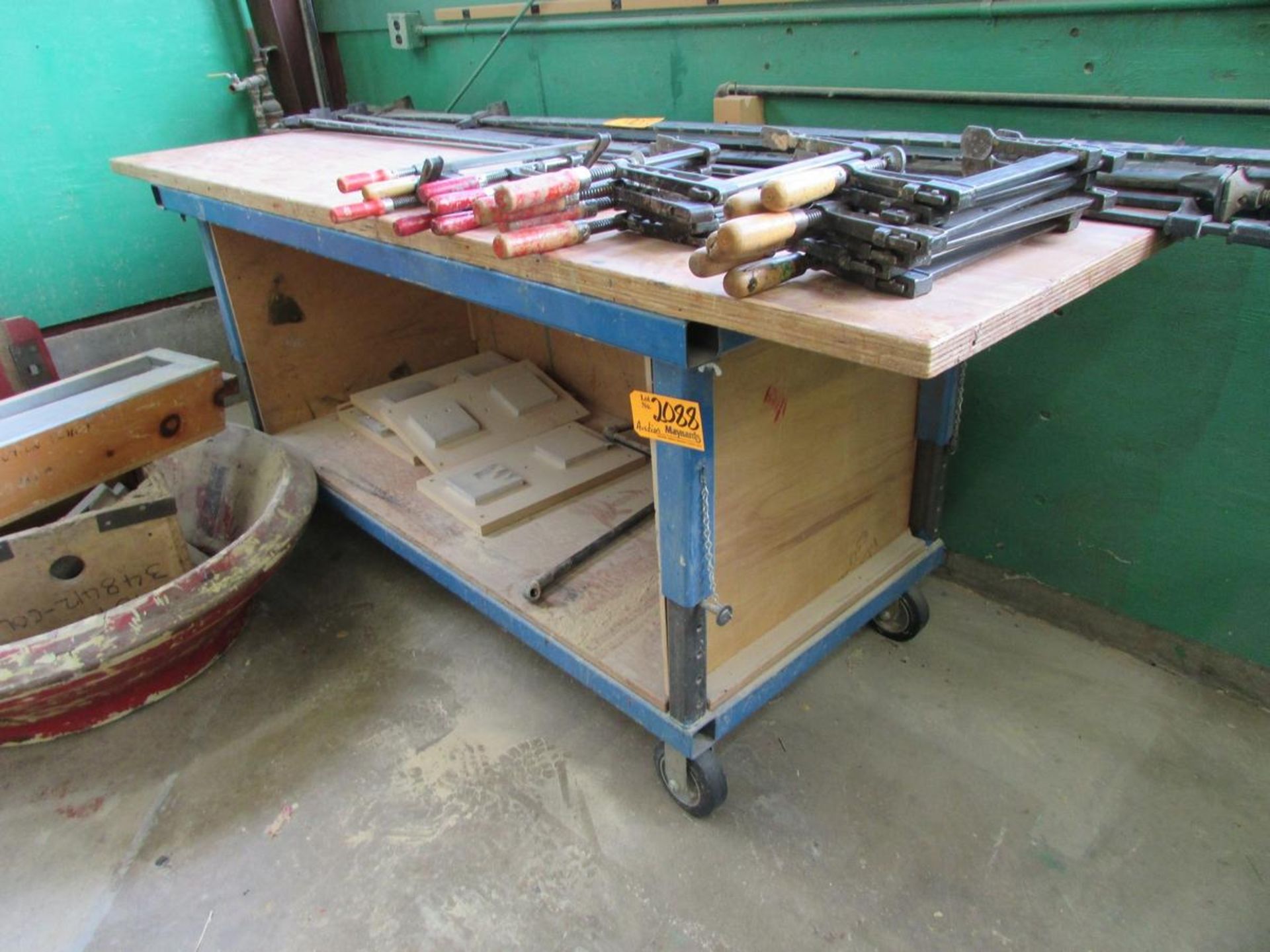 8' x 4' Woodtop Rolling Workbenches - Image 3 of 3