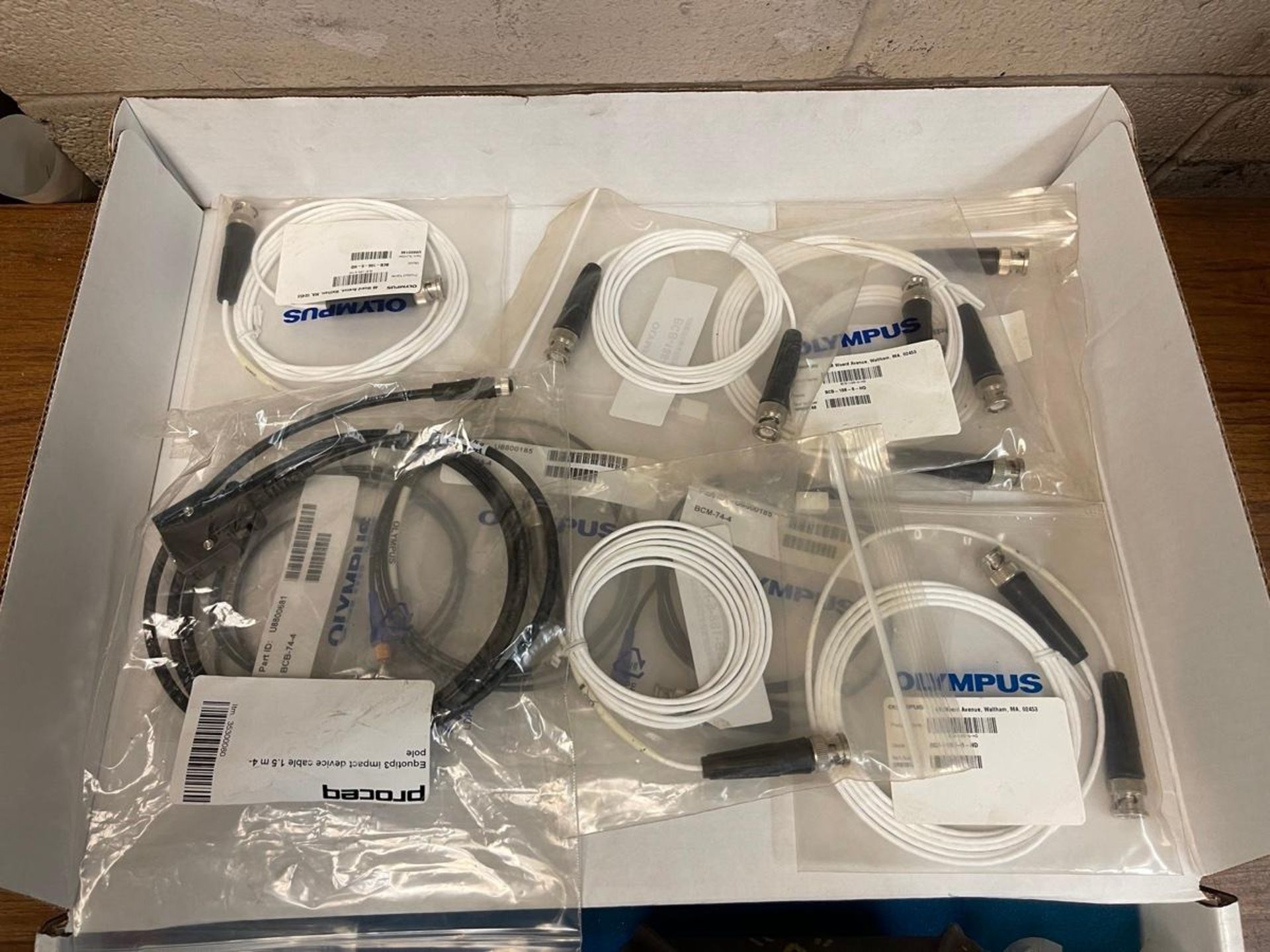 Lot of Olympus Transducers and Cables - Image 3 of 3