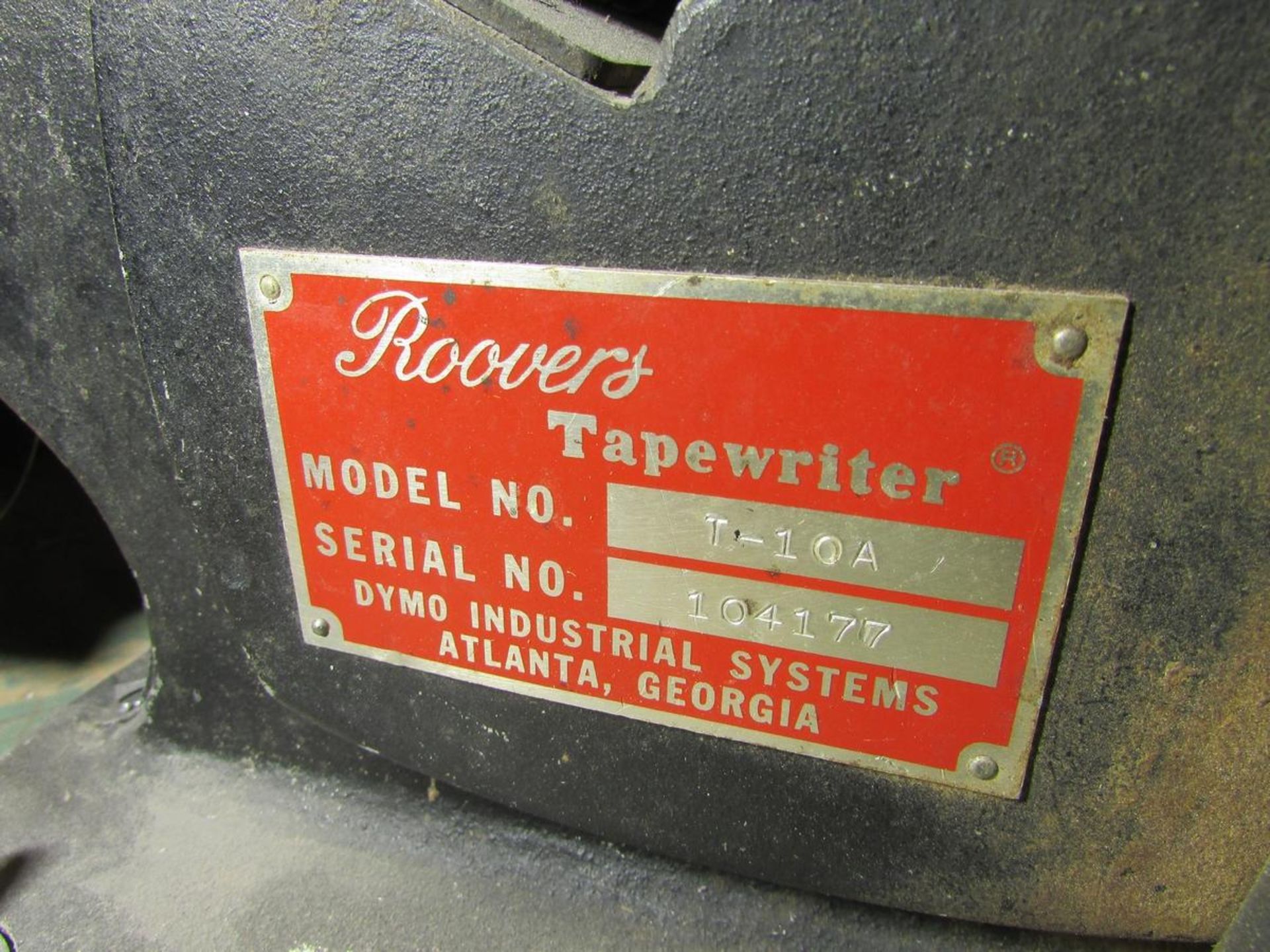 Roovers T-10A Tape Embosser - Image 5 of 5