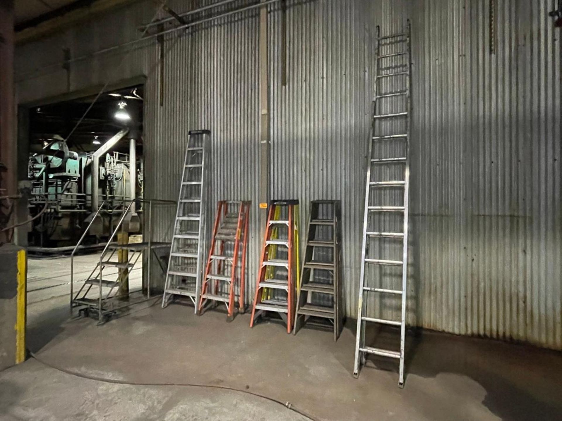 (8) Assorted Ladders with 4-Step Safety Staircase