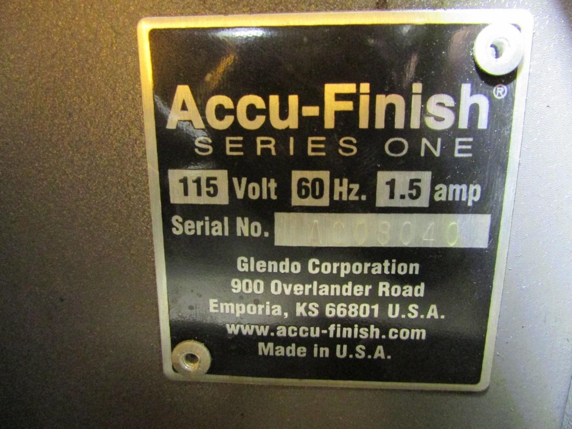 Accu-Finish Series One Precision Grinder - Image 4 of 4