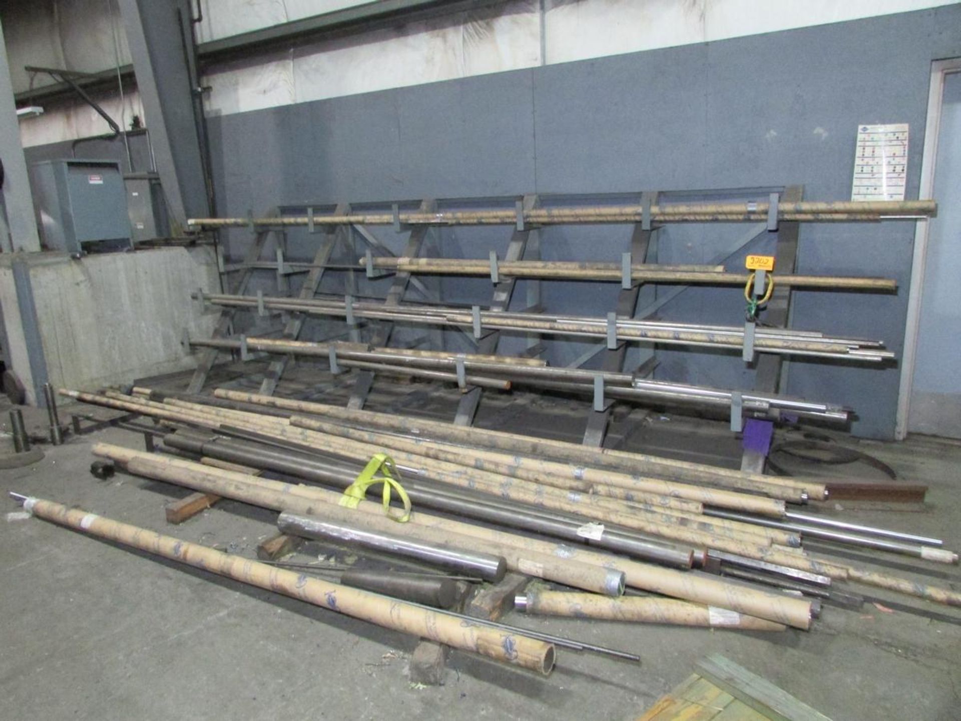 Lot of (2) Cantilever Racks w/ Material - Image 4 of 6