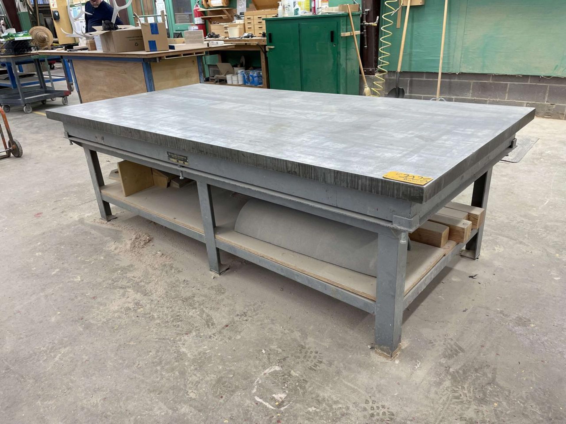 Challenge 4' x 8' x 2" Thick "Clamp Edge" Metal Table