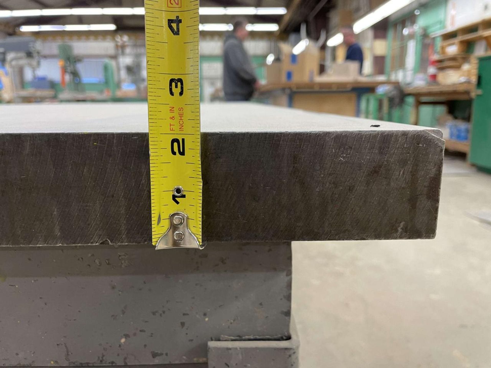 Challenge 4' x 8' x 2" Thick "Clamp Edge" Metal Table - Image 4 of 5