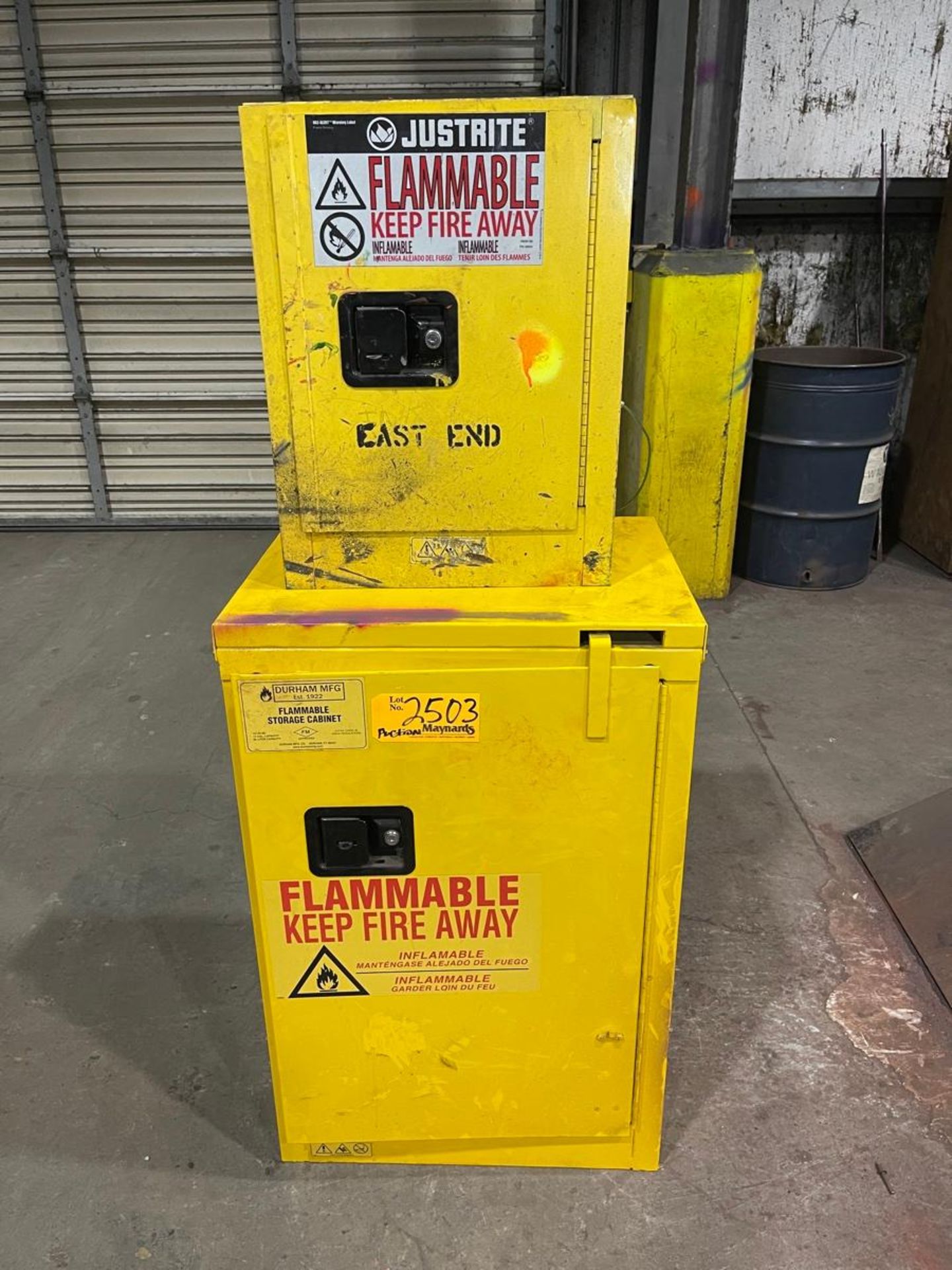Lot of (2) Flammable Safety Storage Cabinet