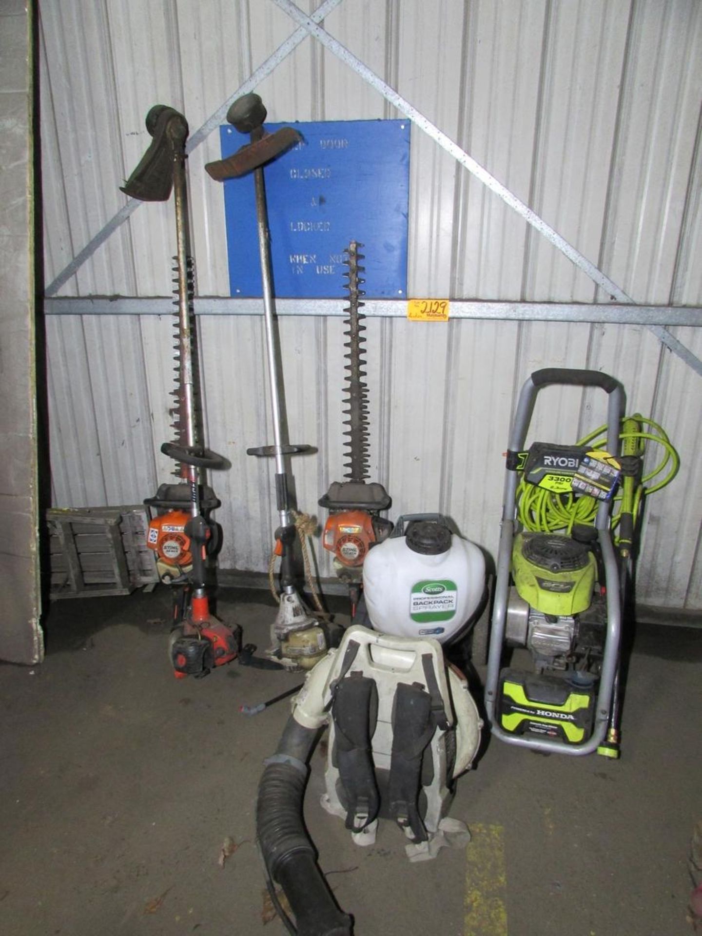 Lot of Assorted Lawn Maint. Equipment