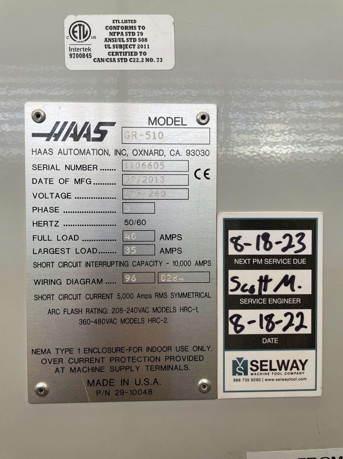 2013 Haas GR-510 CNC Gantry Router - Image 12 of 14