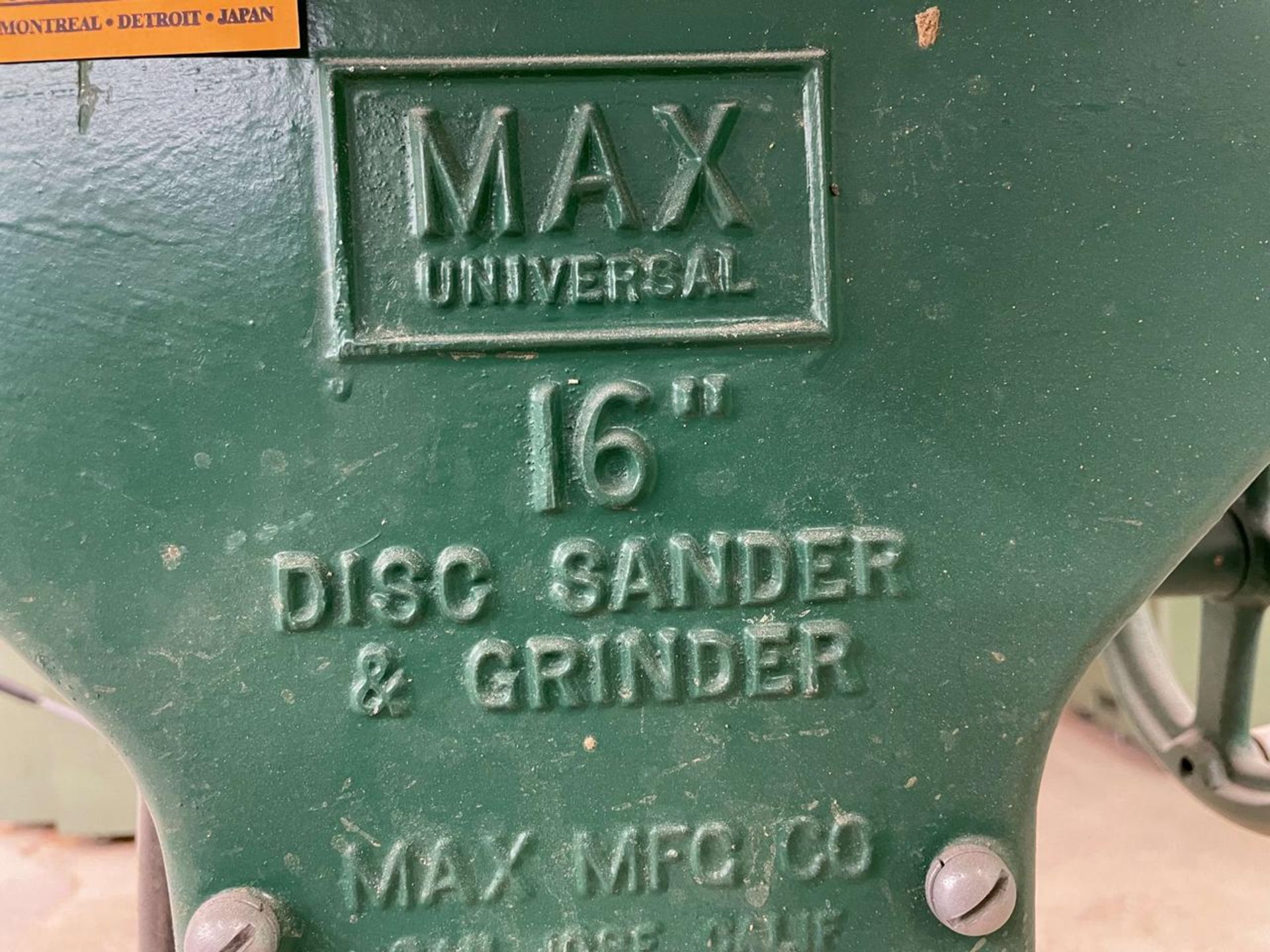 Max 16" Disc Sander - Image 3 of 4