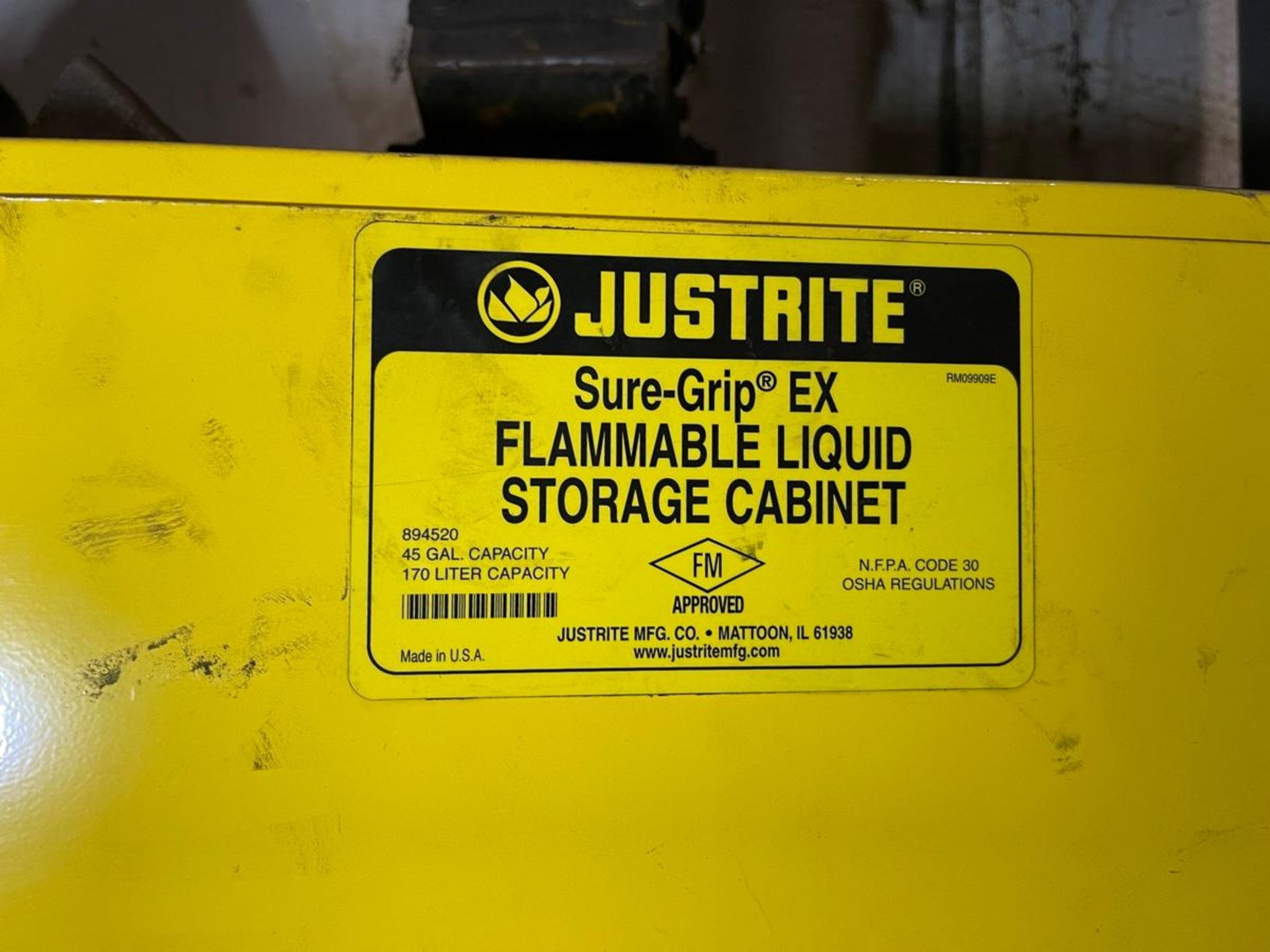 Justrite 45 Gal. Flammable Safety Storage Cabinet - Image 2 of 2