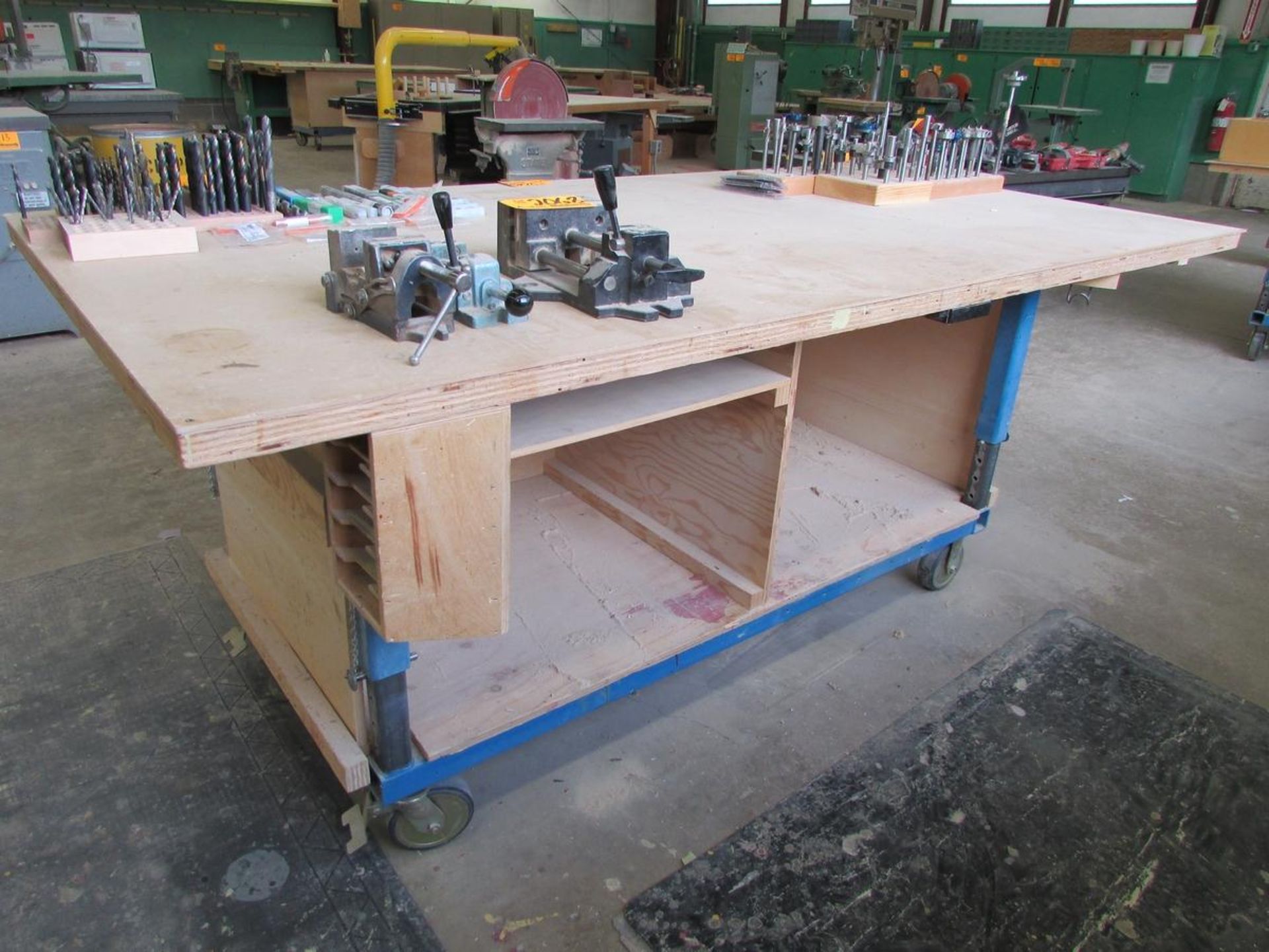8' x 4' Woodtop Rolling Workbenches