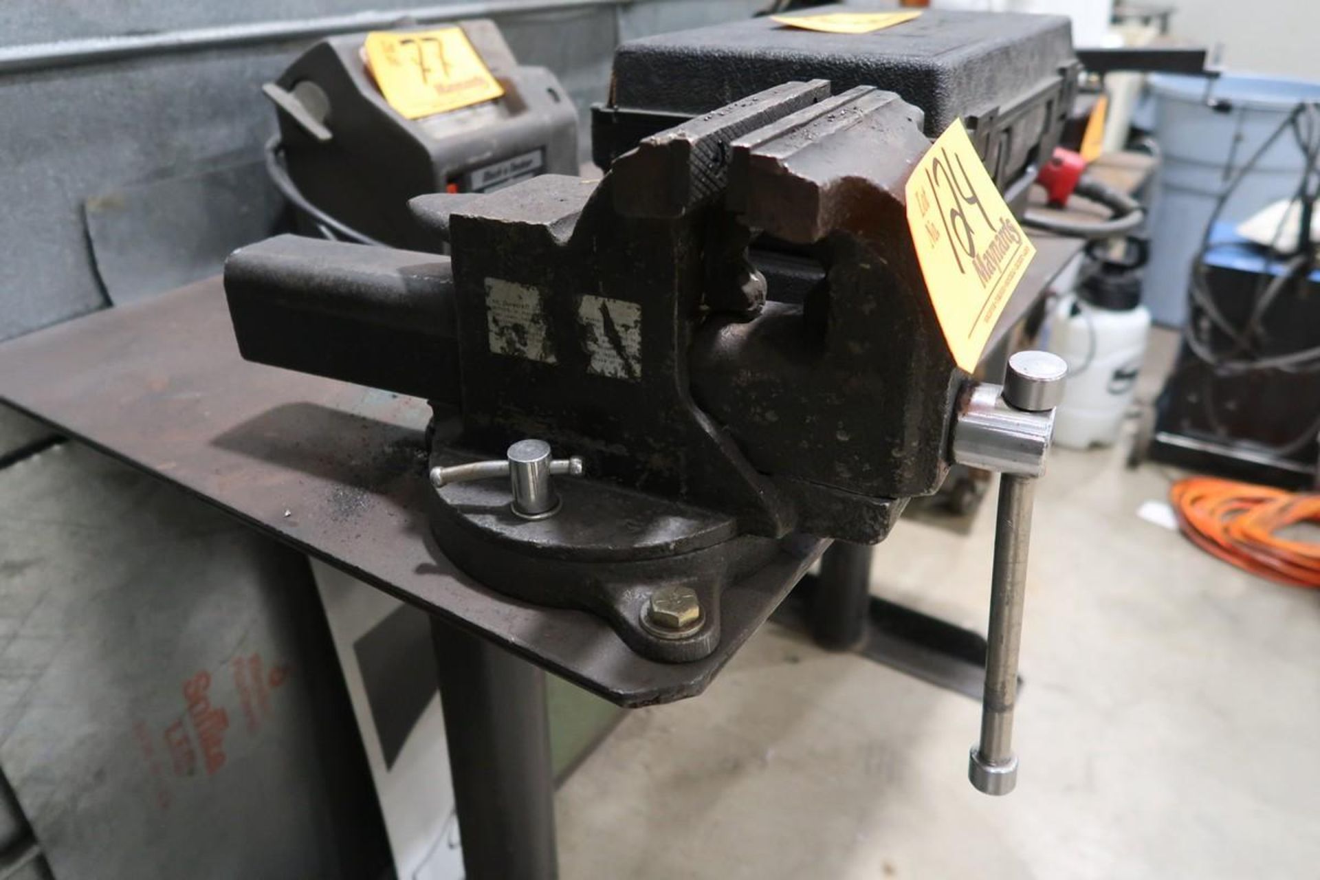 Steel Table with 6" Bench Vise - Image 2 of 2