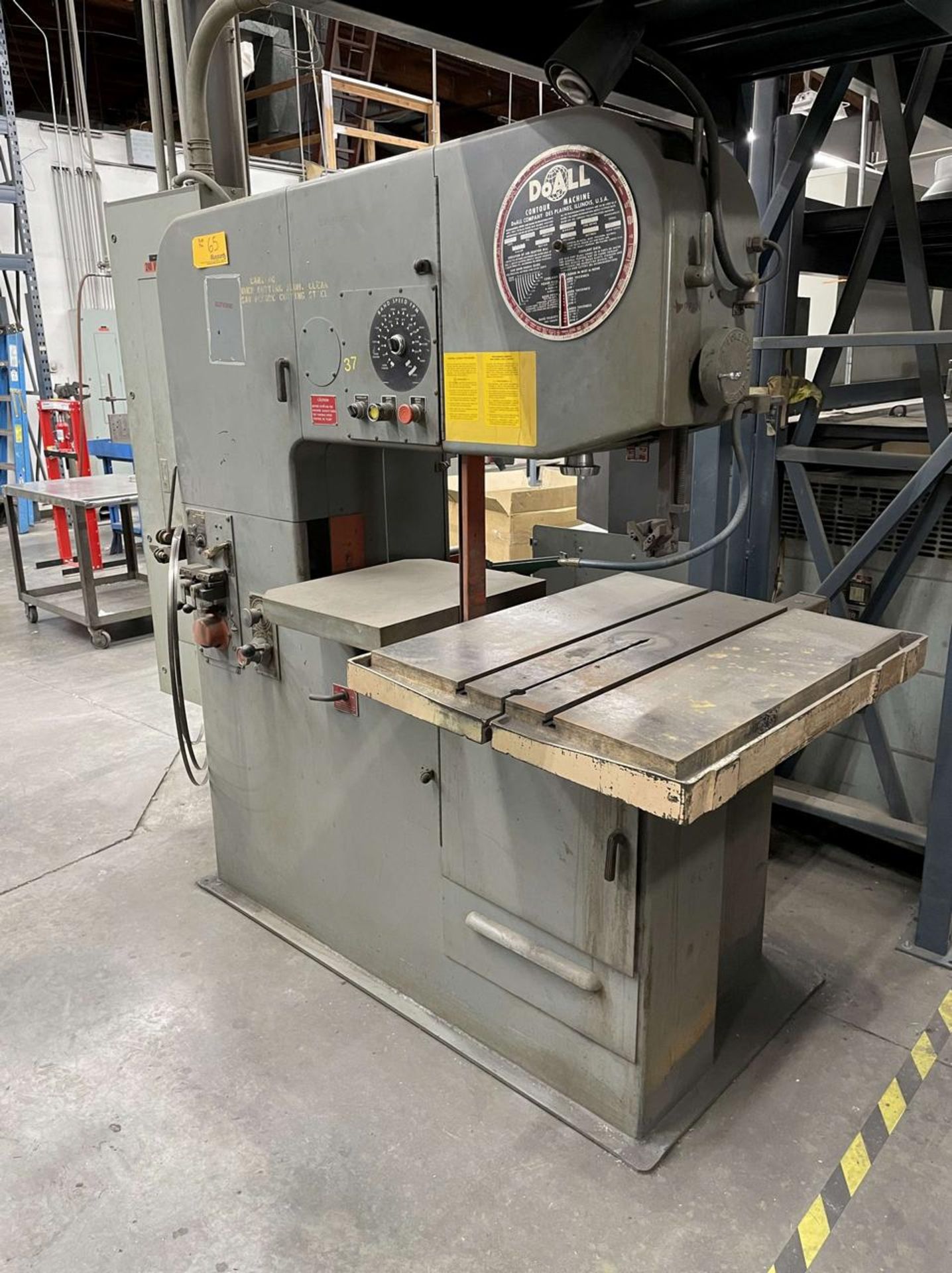 DoAll 36" Vertical Band Saw (Model 3612-2H) - Image 2 of 5