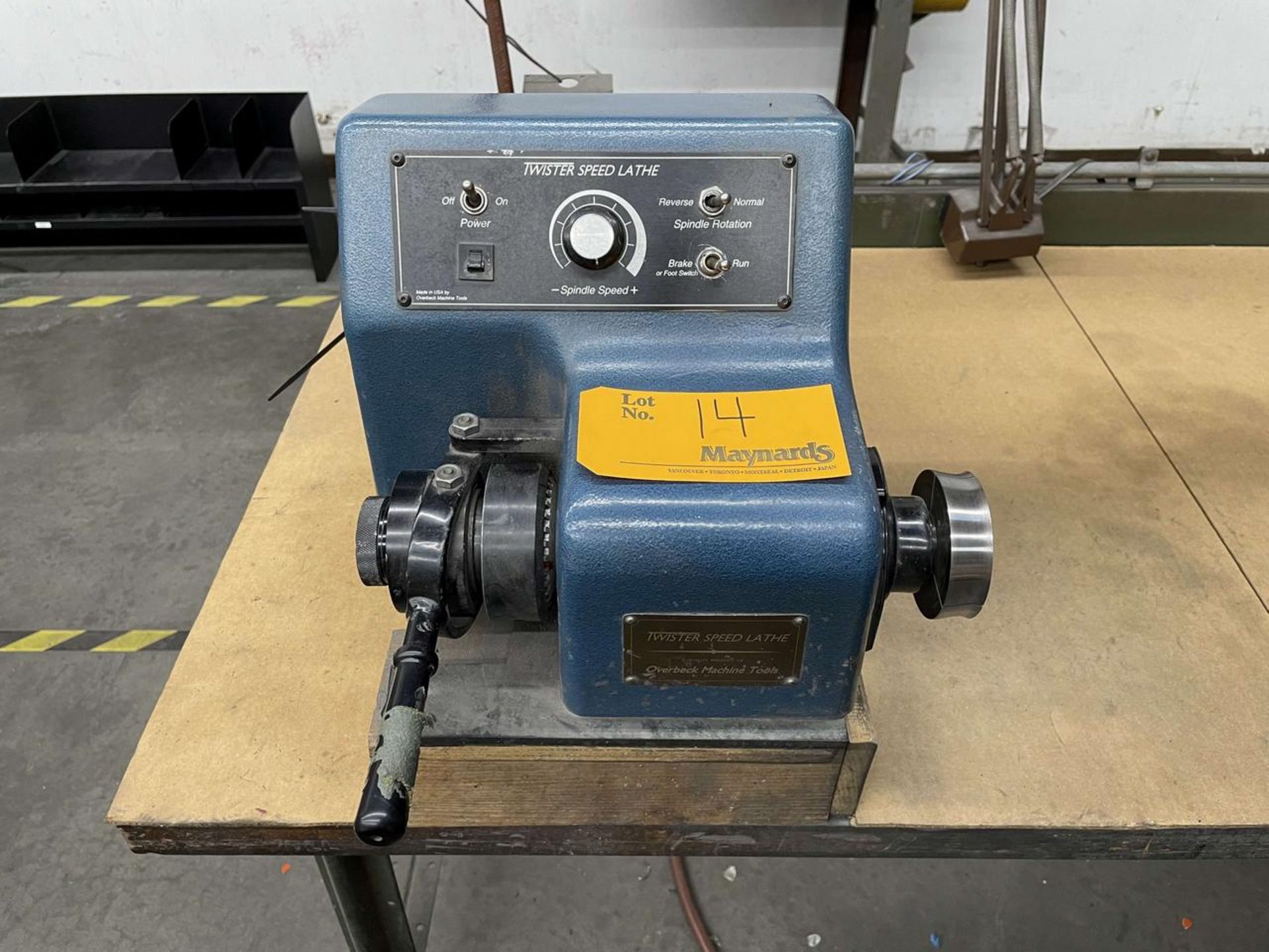 Overbeck LT-1B Twister Speed Lathe