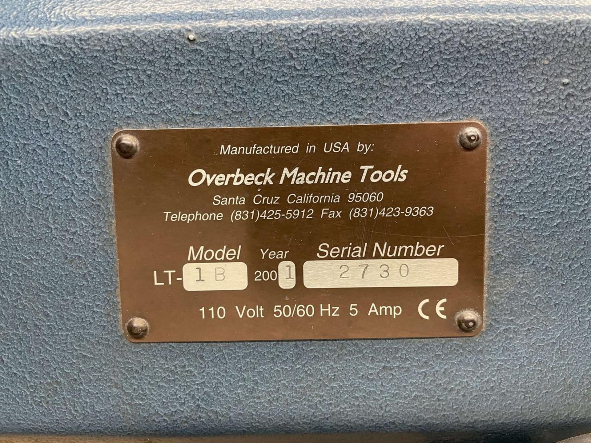 Overbeck LT-1B Twister Speed Lathe - Image 3 of 3