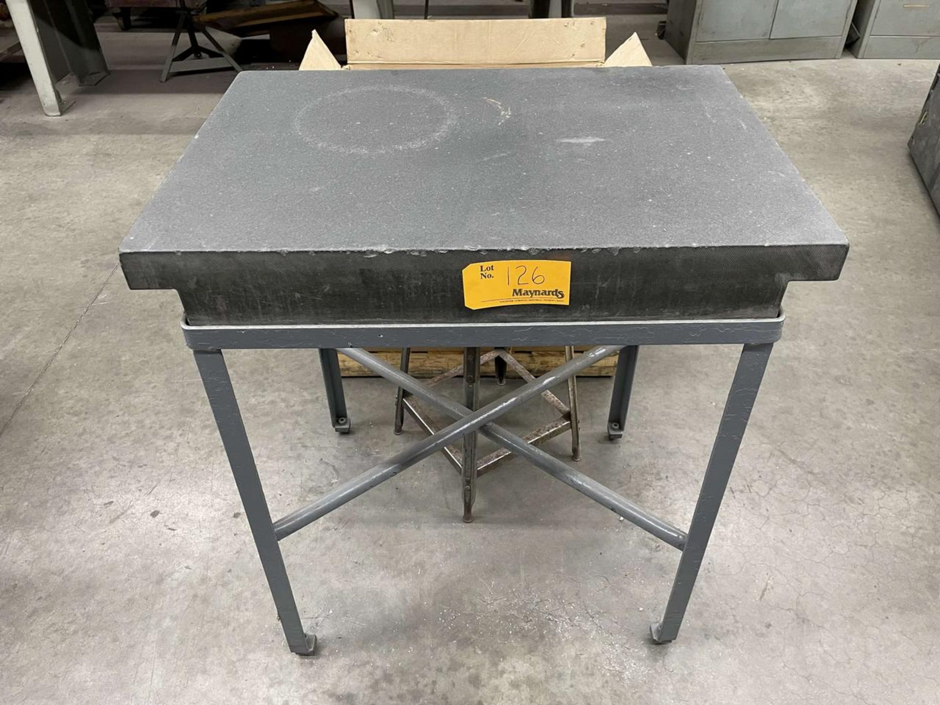 34-1/2" x 2' x 4" Thick Granite Surface Plate w/ Stand