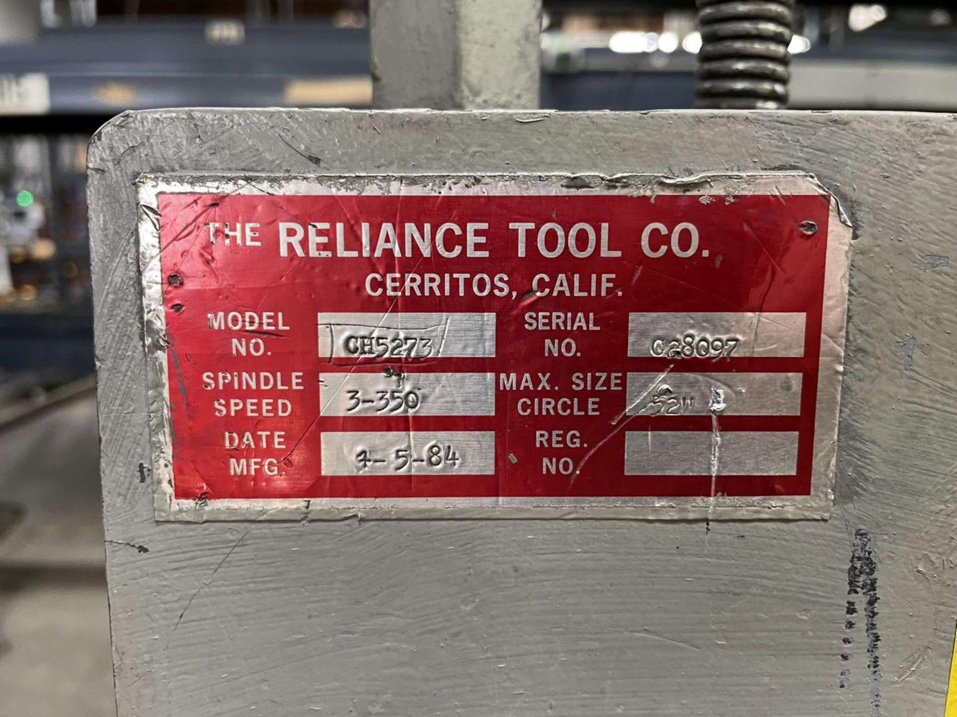 Reliance Tool "By George" 52" Circle Shear - Image 6 of 6