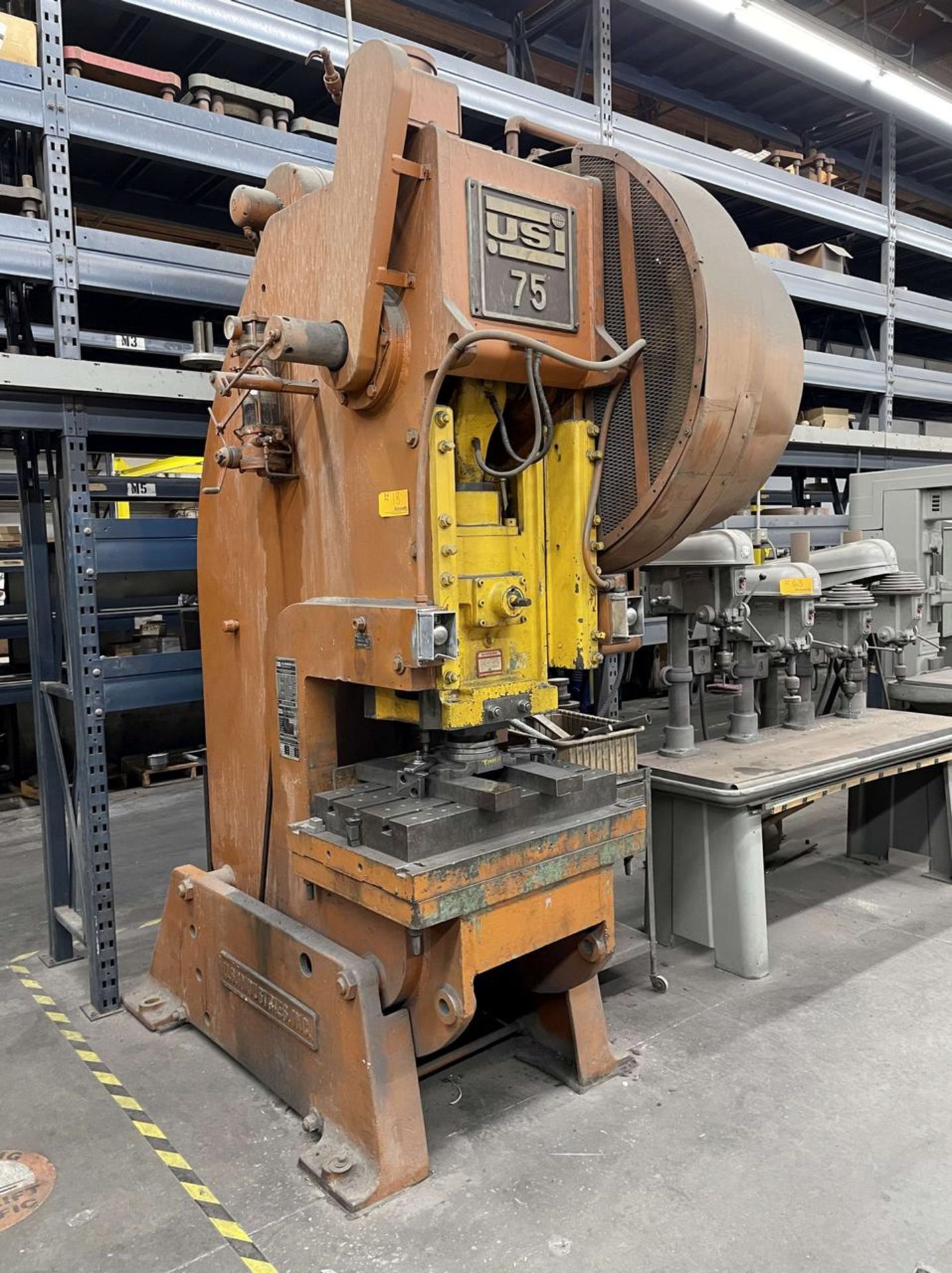 U.S. Industries 75-Ton OBI Punch Press