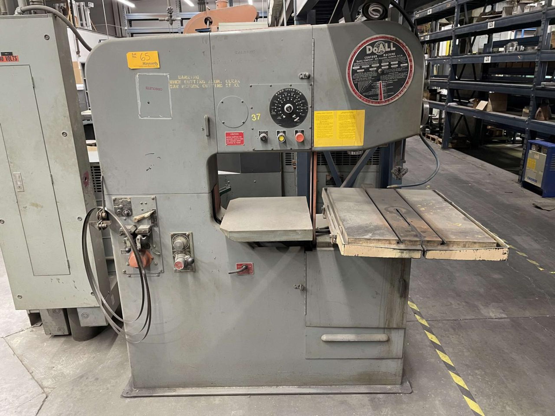 DoAll 36" Vertical Band Saw (Model 3612-2H)