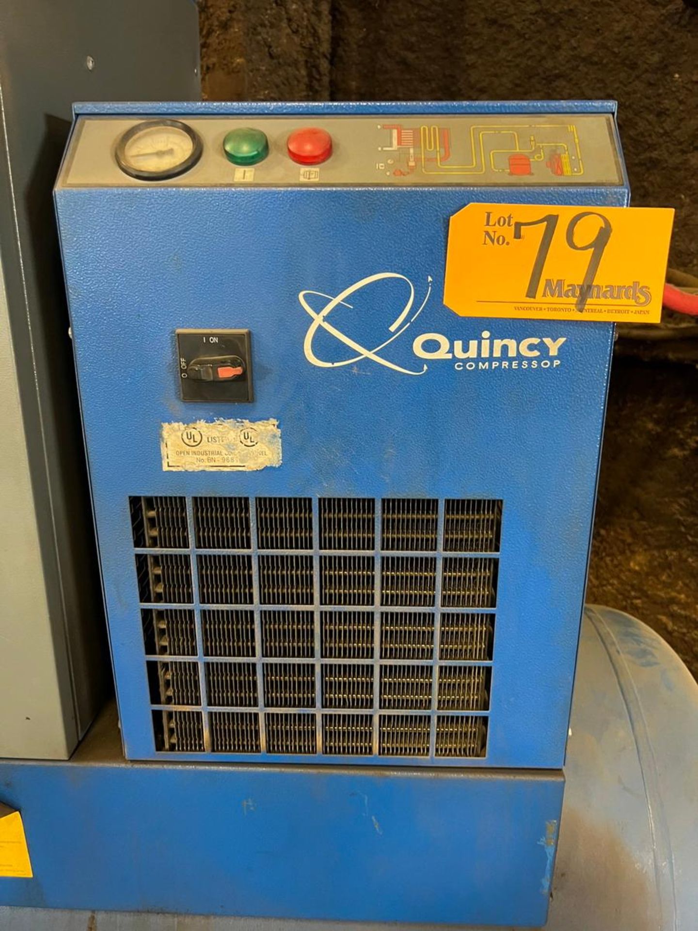 2007 Quincy 15 Hp. Air compressor - Image 4 of 4
