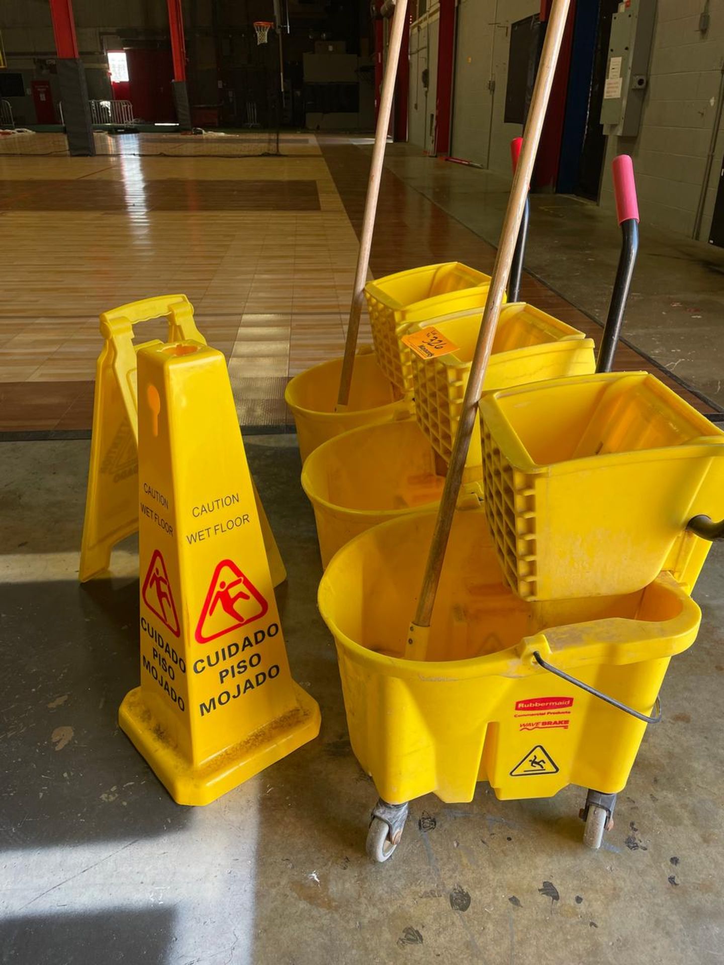 Mop Buckets and Floor Signs - Image 2 of 2