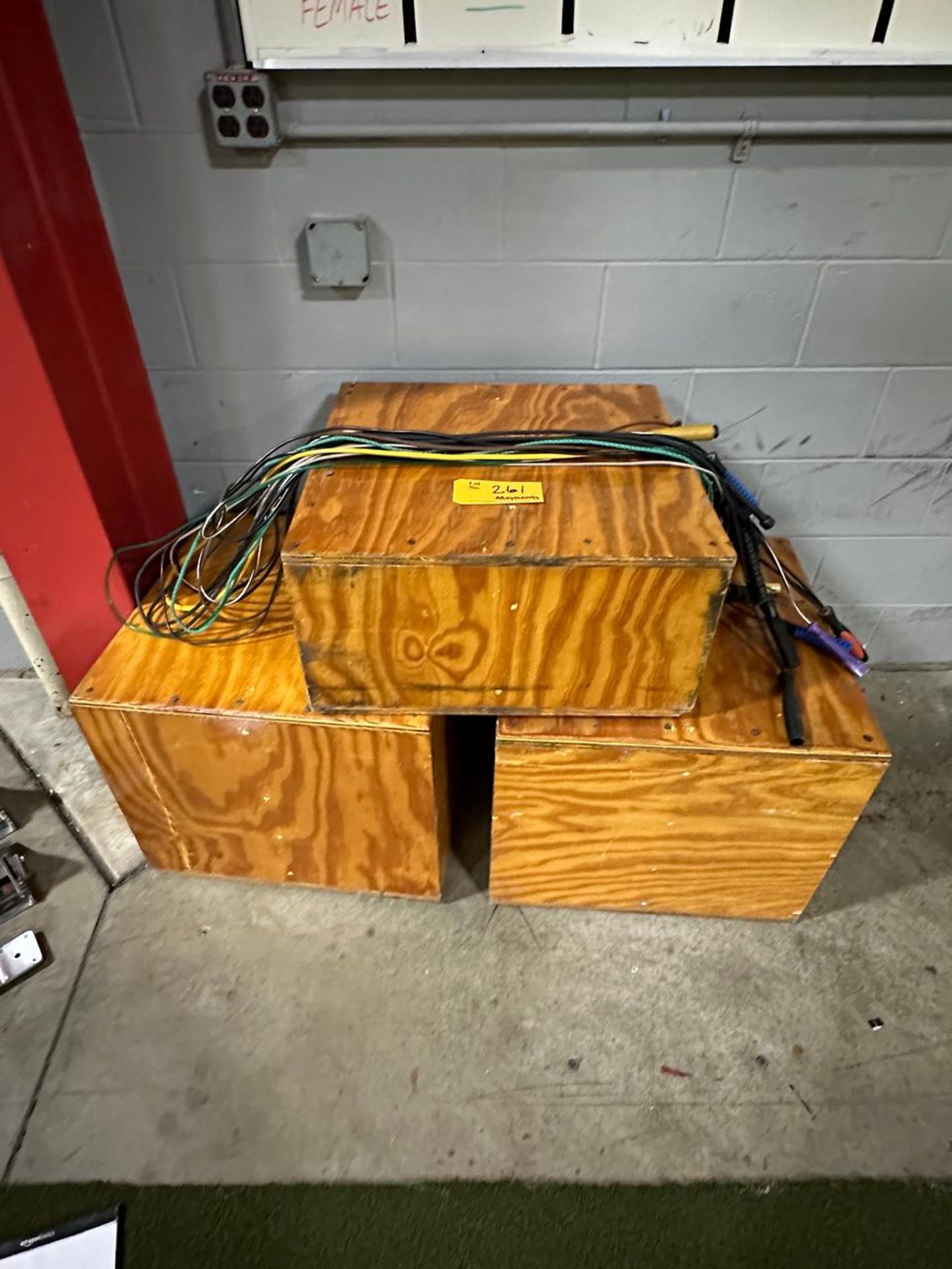 Lot of Wood Boxes and Jump Ropes