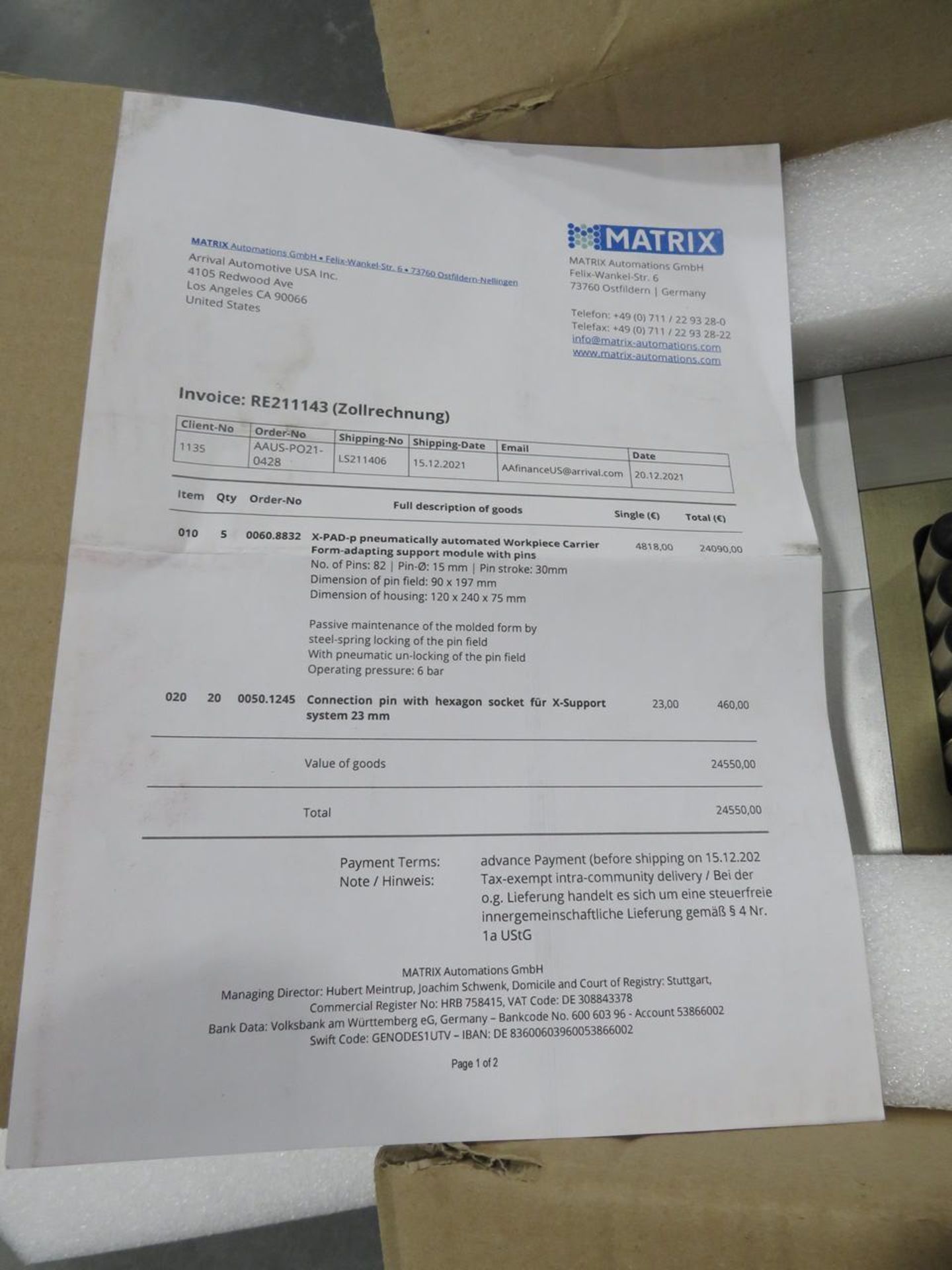 2021 Matrix X-PAD Form Adapting Module - Image 2 of 7