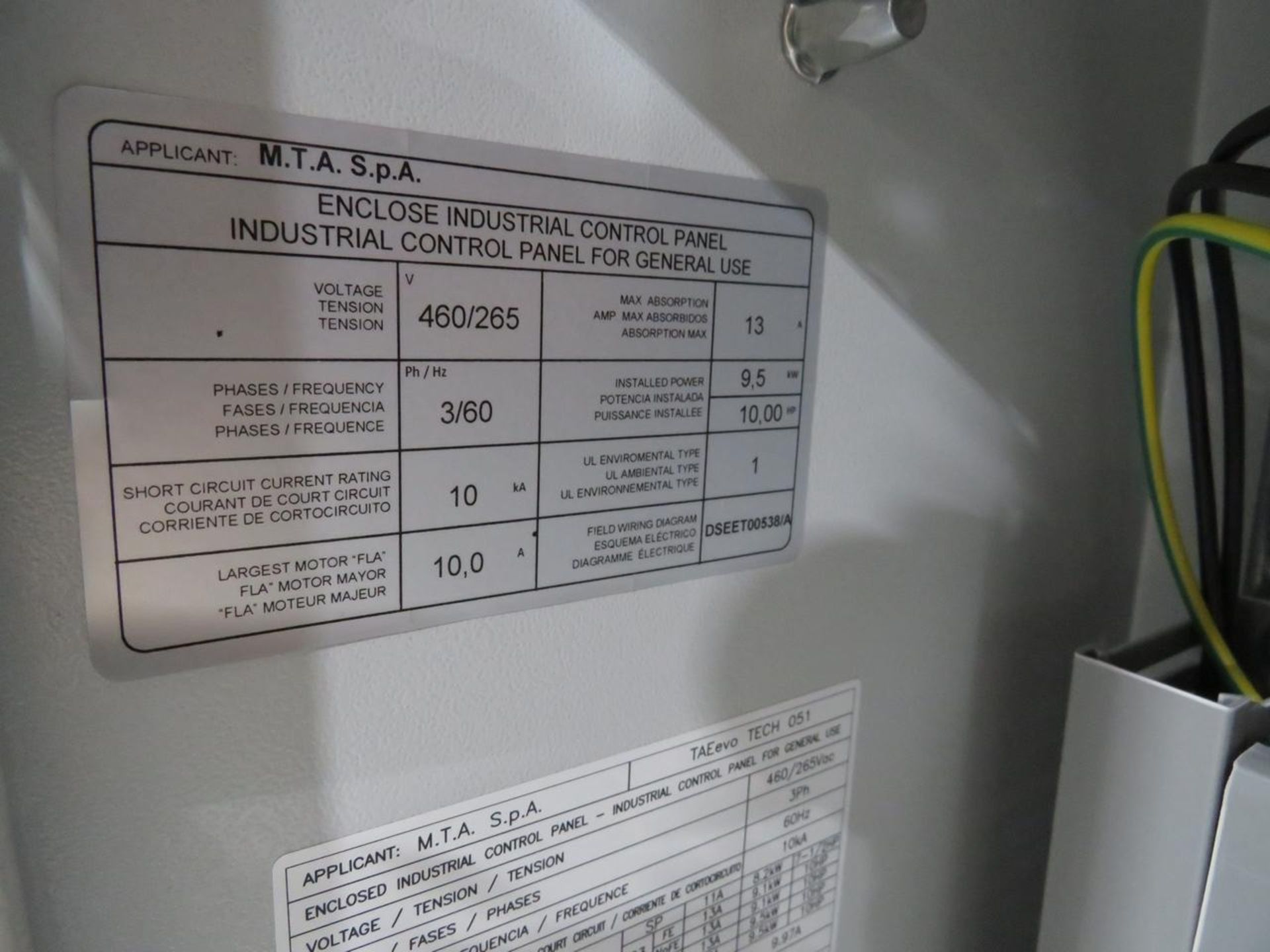 2021 MTA TAEevoTECH 051 Industrial Process Water Chiller - Image 16 of 23