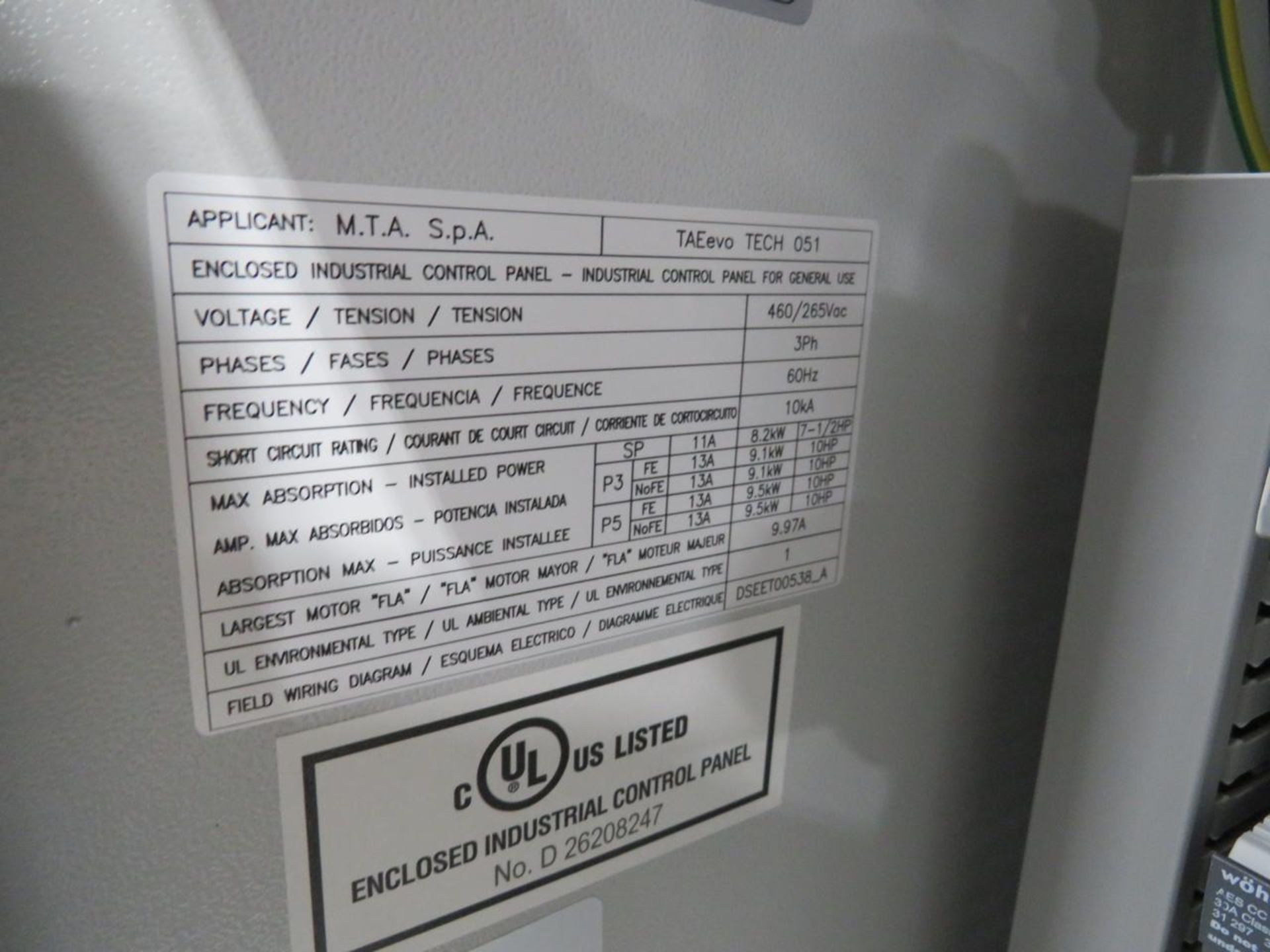 2021 MTA TAEevoTECH 051 Industrial Process Water Chiller - Image 17 of 23