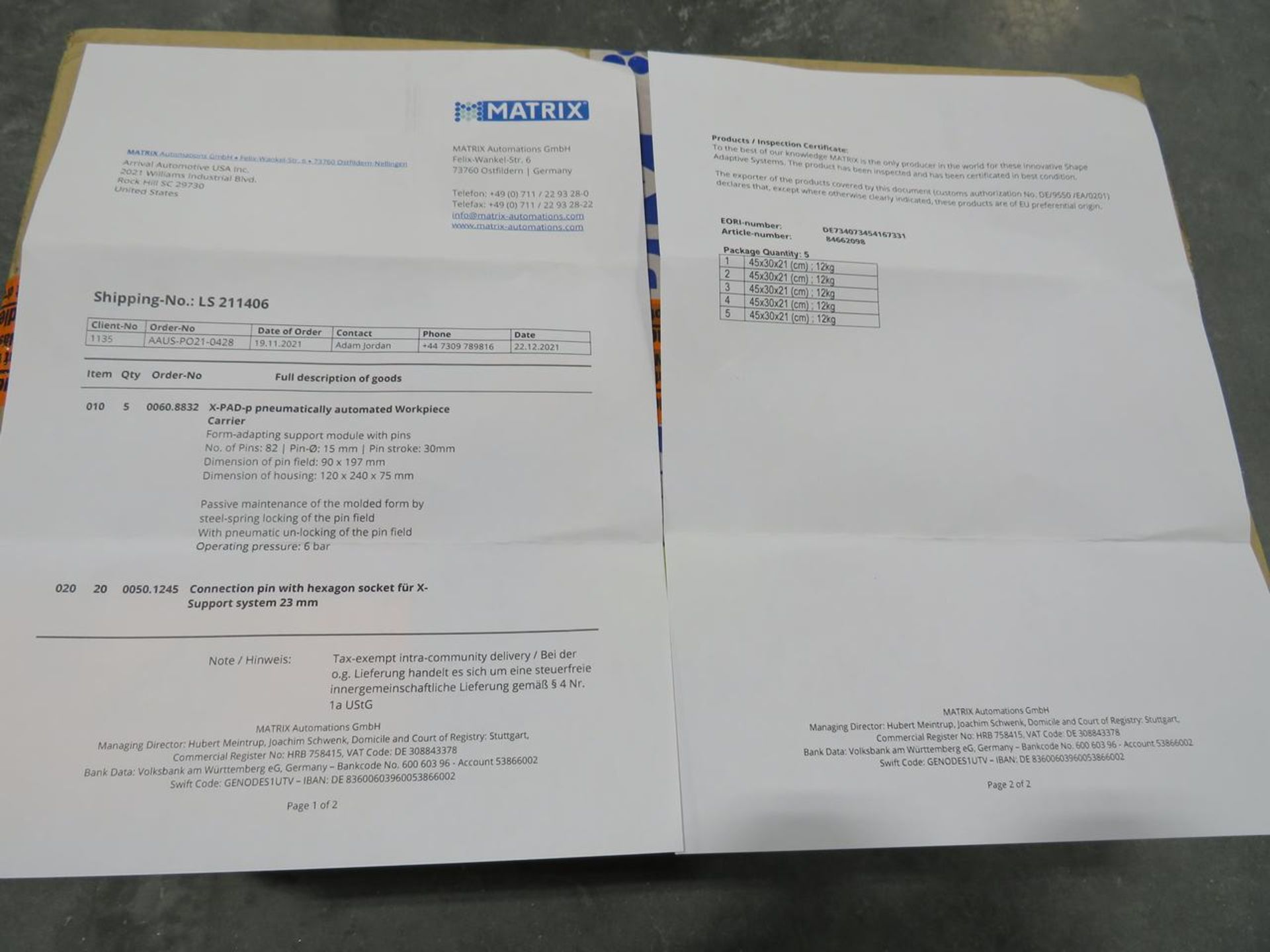 2021 Matrix X-PAD Form Adapting Module - Image 3 of 3