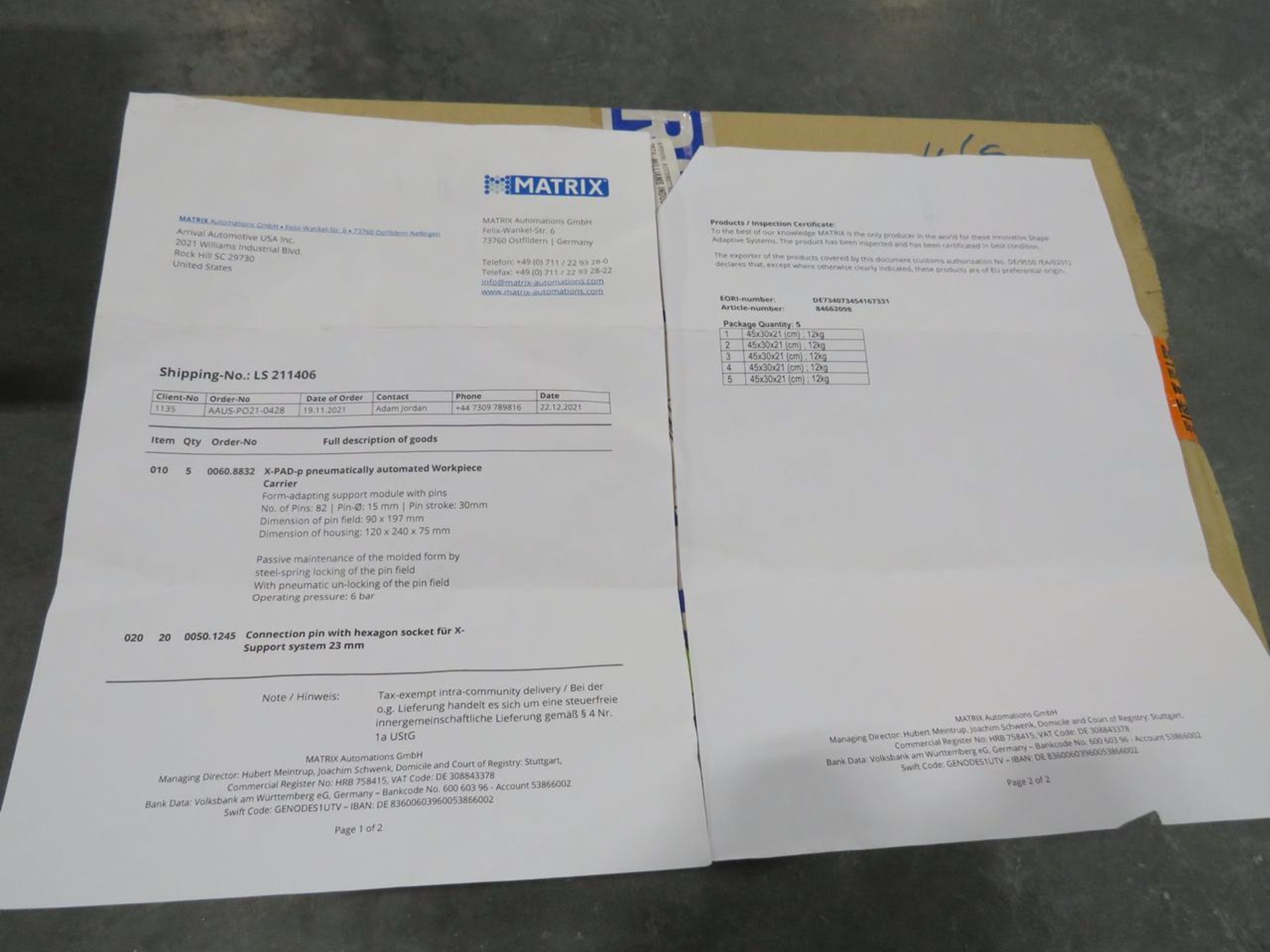 2021 Matrix X-PAD Form Adapting Module - Image 2 of 3