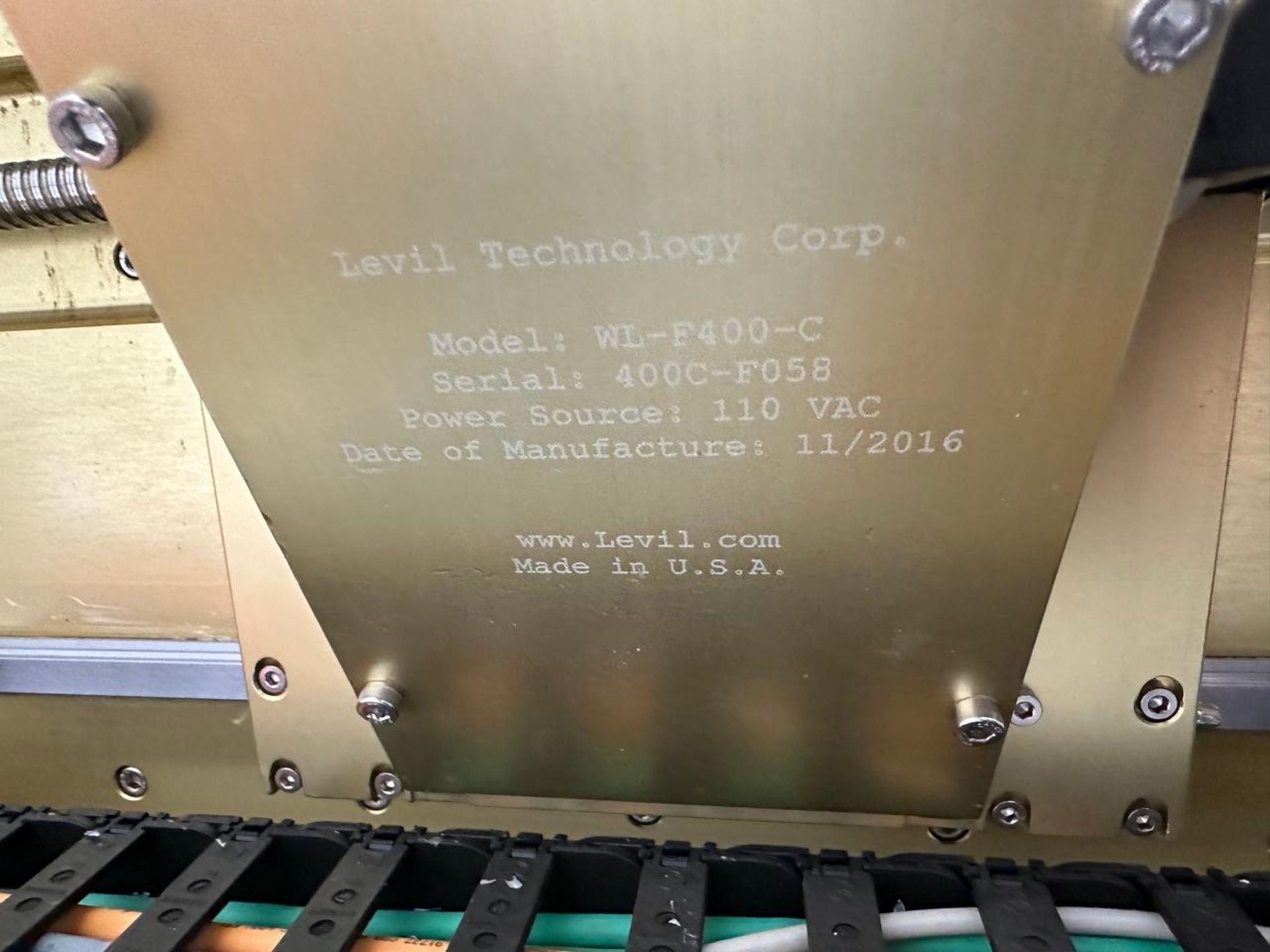 2016 Levil WL-F400-C Tabletop CNC Milling Machine - Image 6 of 6