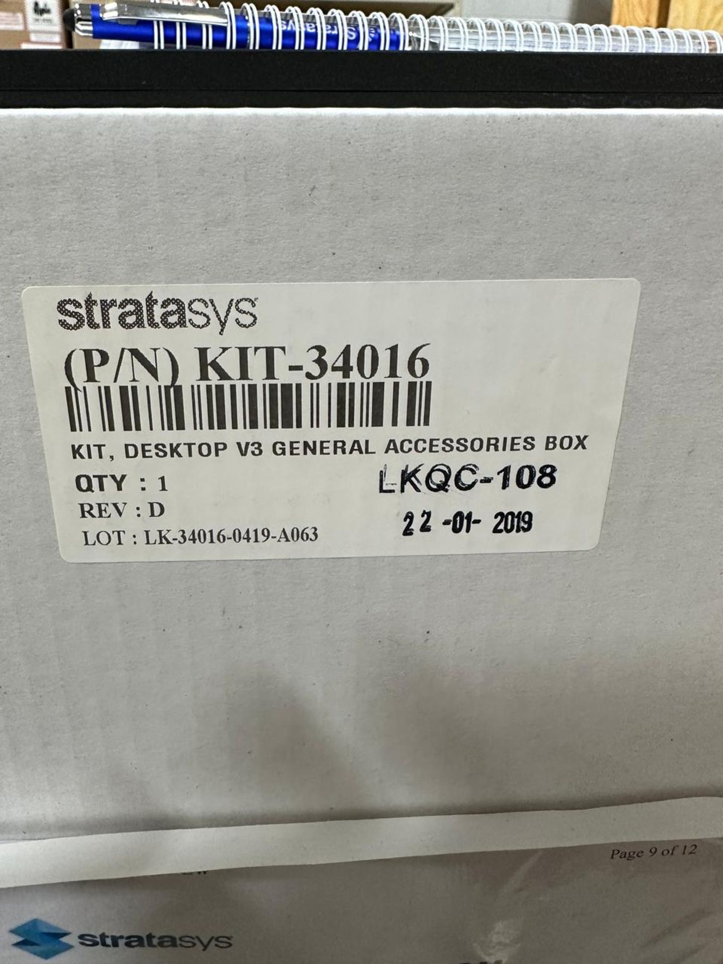 2019 Stratasys Objet 30 V3 3D Printer - Image 11 of 12