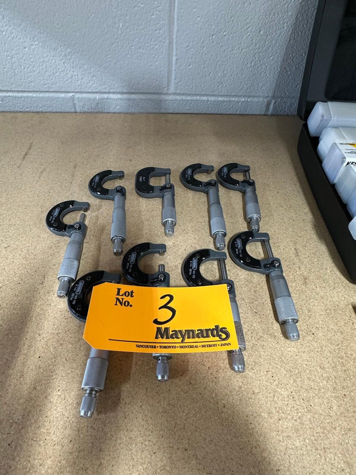 Lot of (9) Micrometers