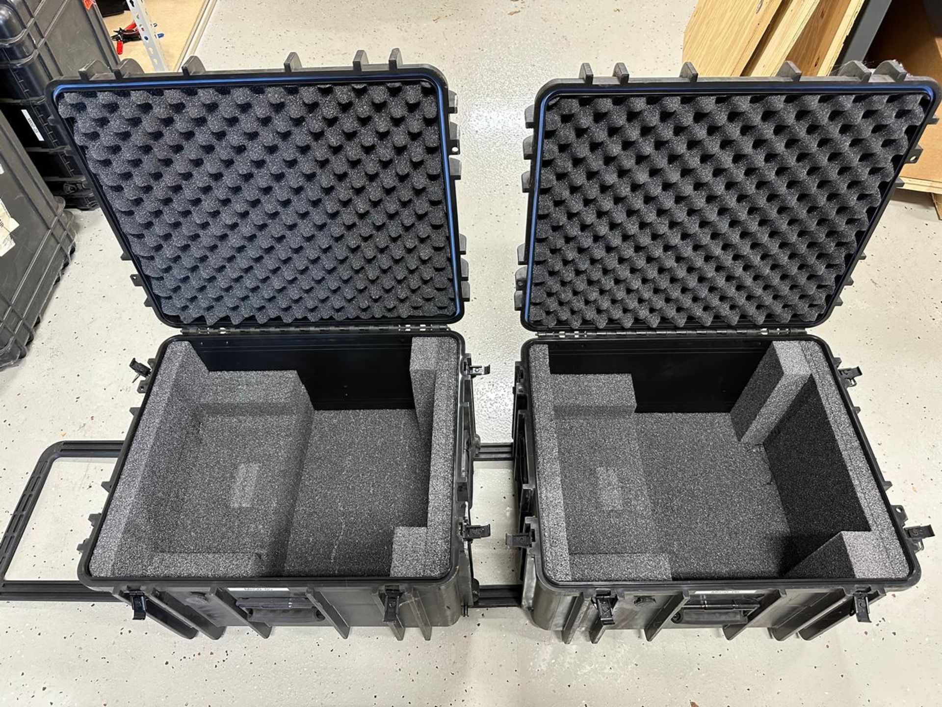 (2) Hard Plastic Rolling Cases - Image 3 of 3