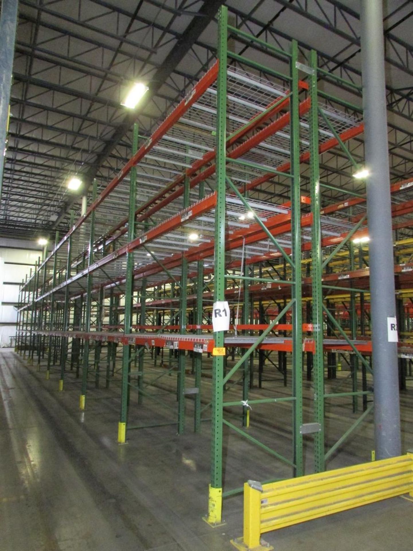 (34) Sections of Adjustable Pallet Racking