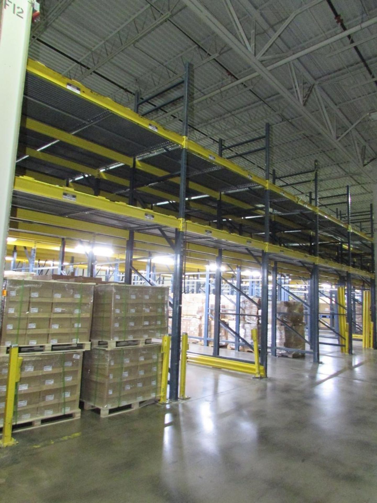 (30) Sections of Adjustable Gravity Flow Pallet Racking