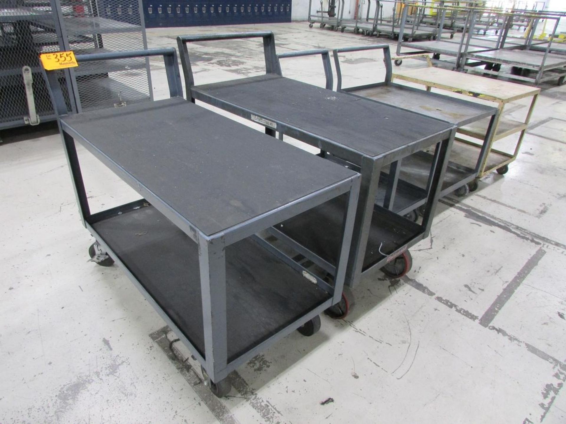 (5) Steel Multi-Tier Shop Carts