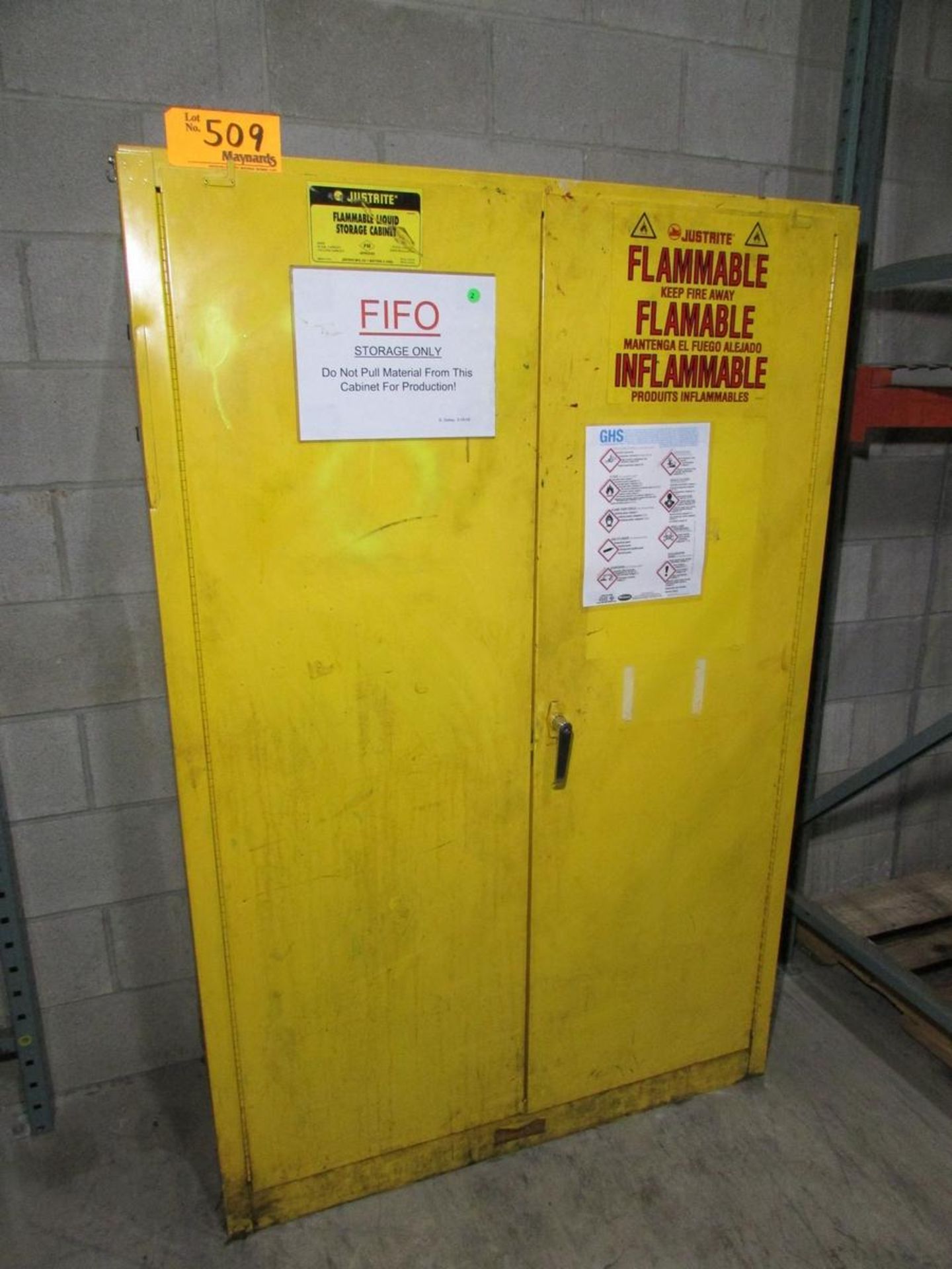Justrite 25452 45 Gal. Flammable Liquid Storage Cabinet
