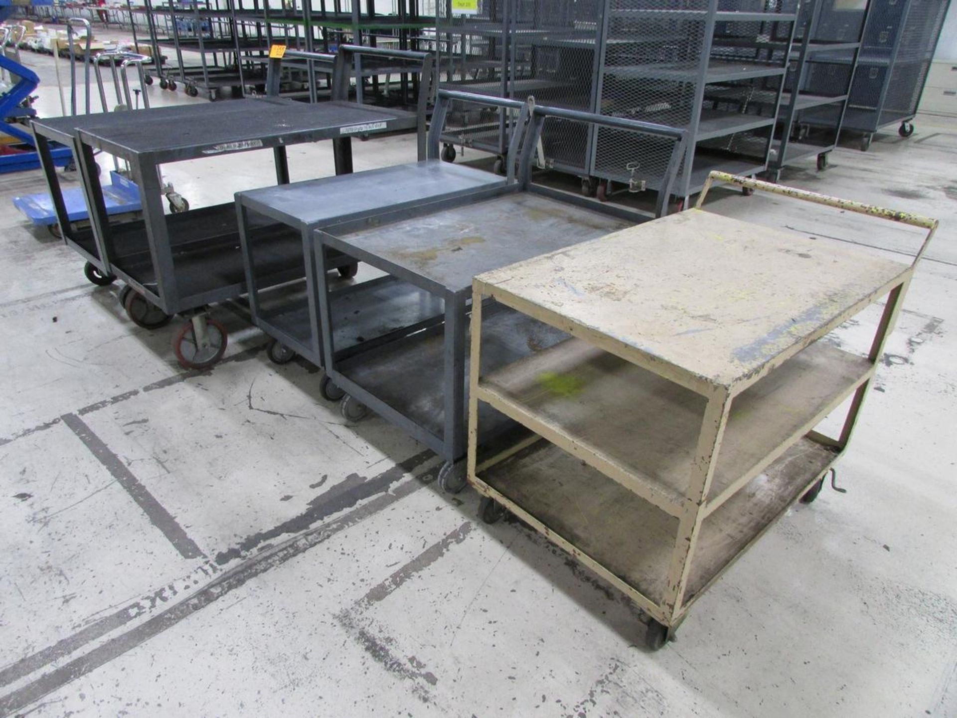 (5) Steel Multi-Tier Shop Carts - Image 2 of 2