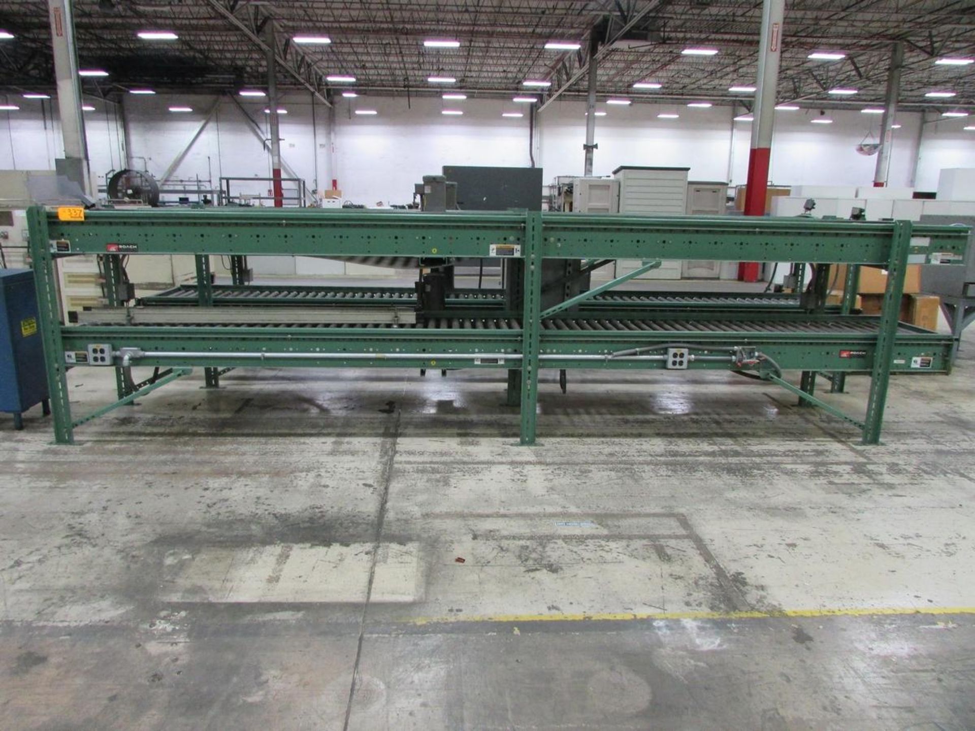 Roach Conveyors (2) 17'x2' Double Deck Powered Roller Conveyor Sections - Image 4 of 6