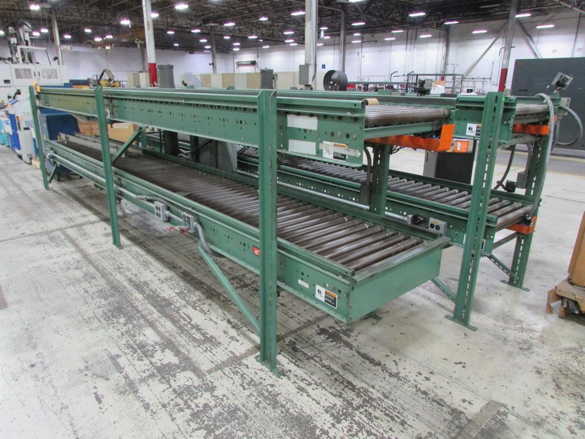 Roach Conveyors (2) 17'x2' Double Deck Powered Roller Conveyor Sections - Image 5 of 6