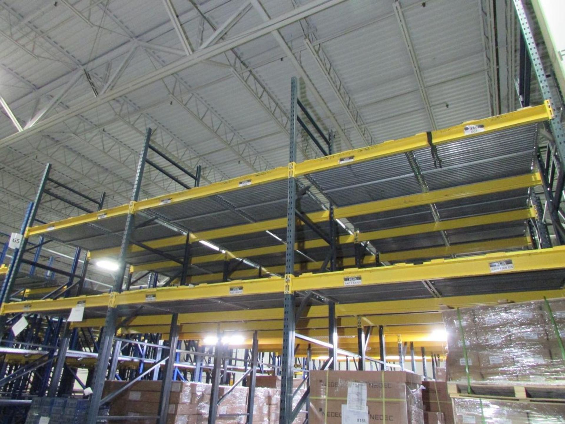 (18) Sections of Adjustable Gravity Flow Pallet Racking - Image 2 of 6