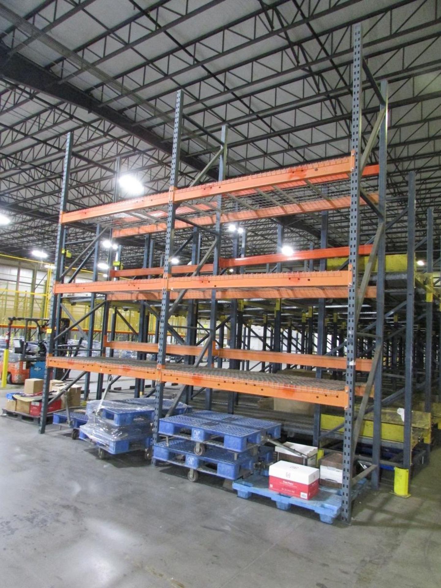 (8) Sections of Adjustable Pallet Racking