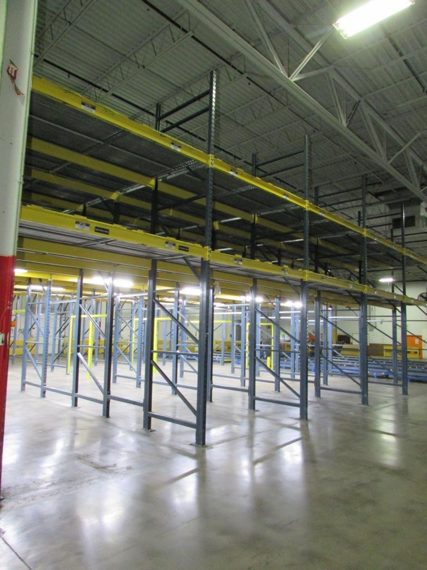 (30) Sections of Adjustable Gravity Flow Pallet Racking