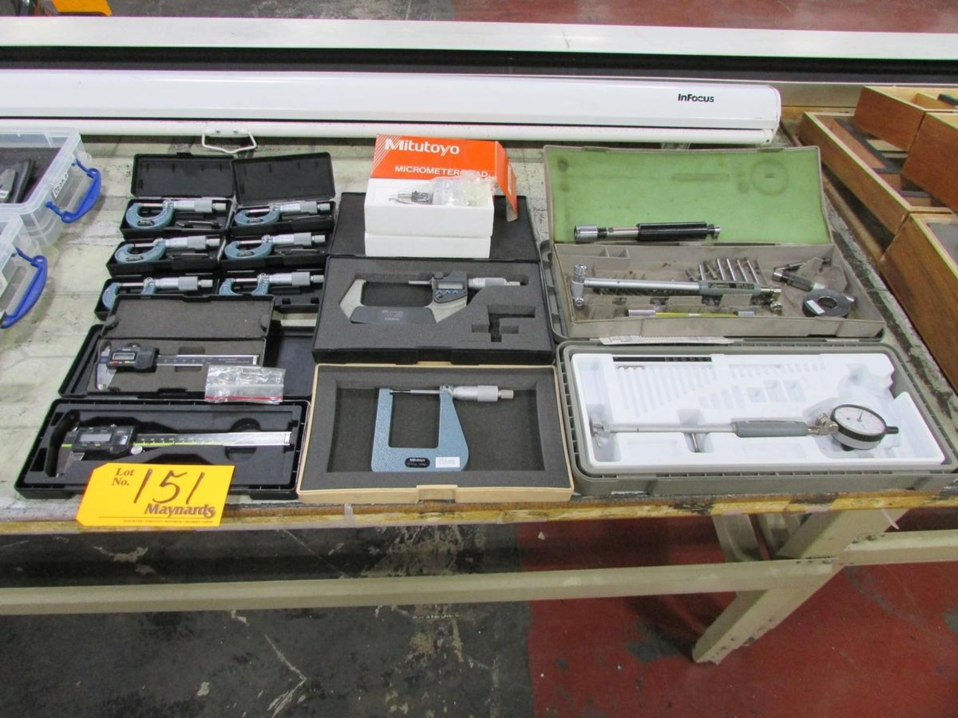 Lot of Micrometers, Calipers and Dial Bore Gauges