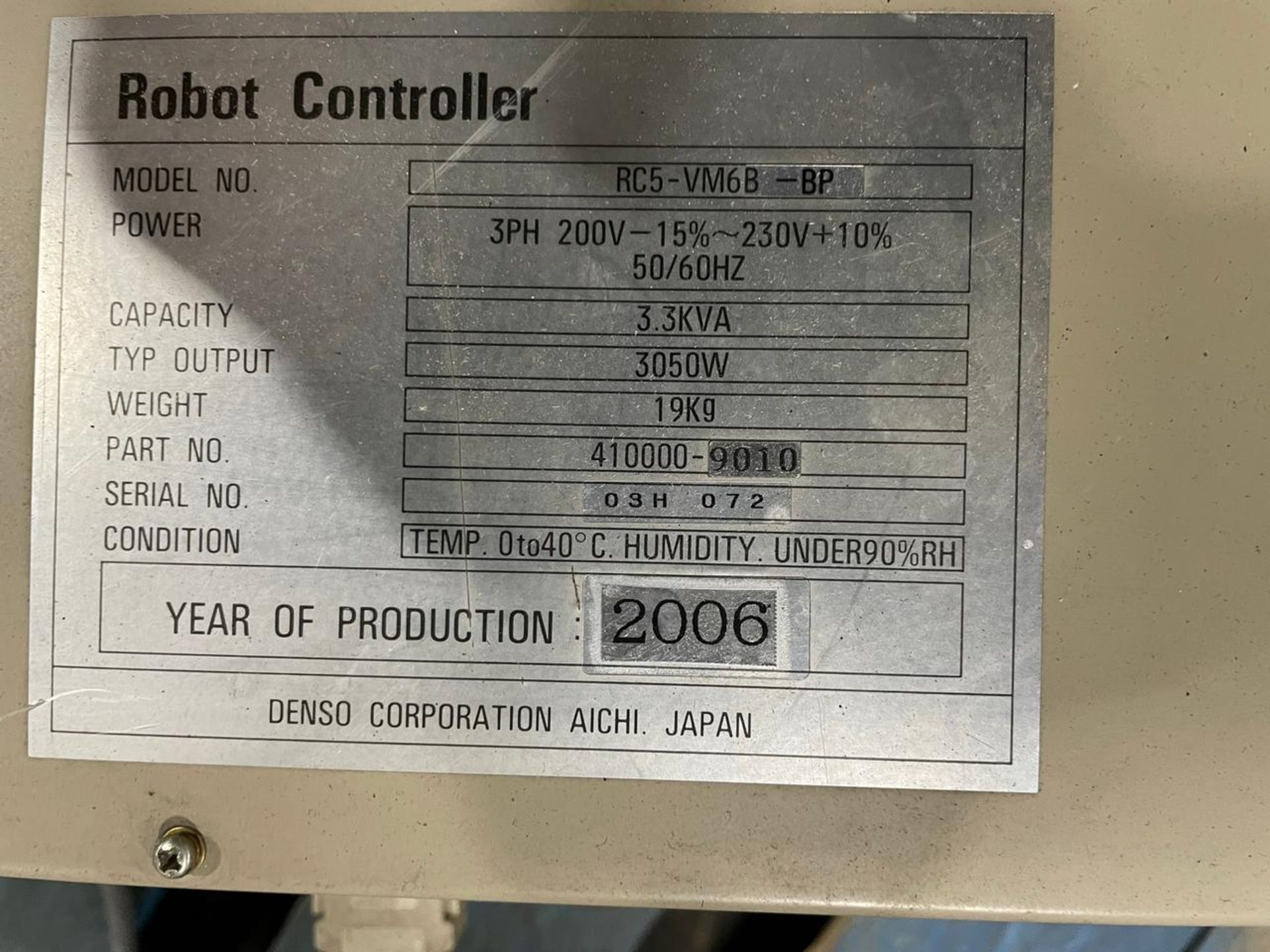 DENSO ROBOT WITH CONTROLS - Image 11 of 11