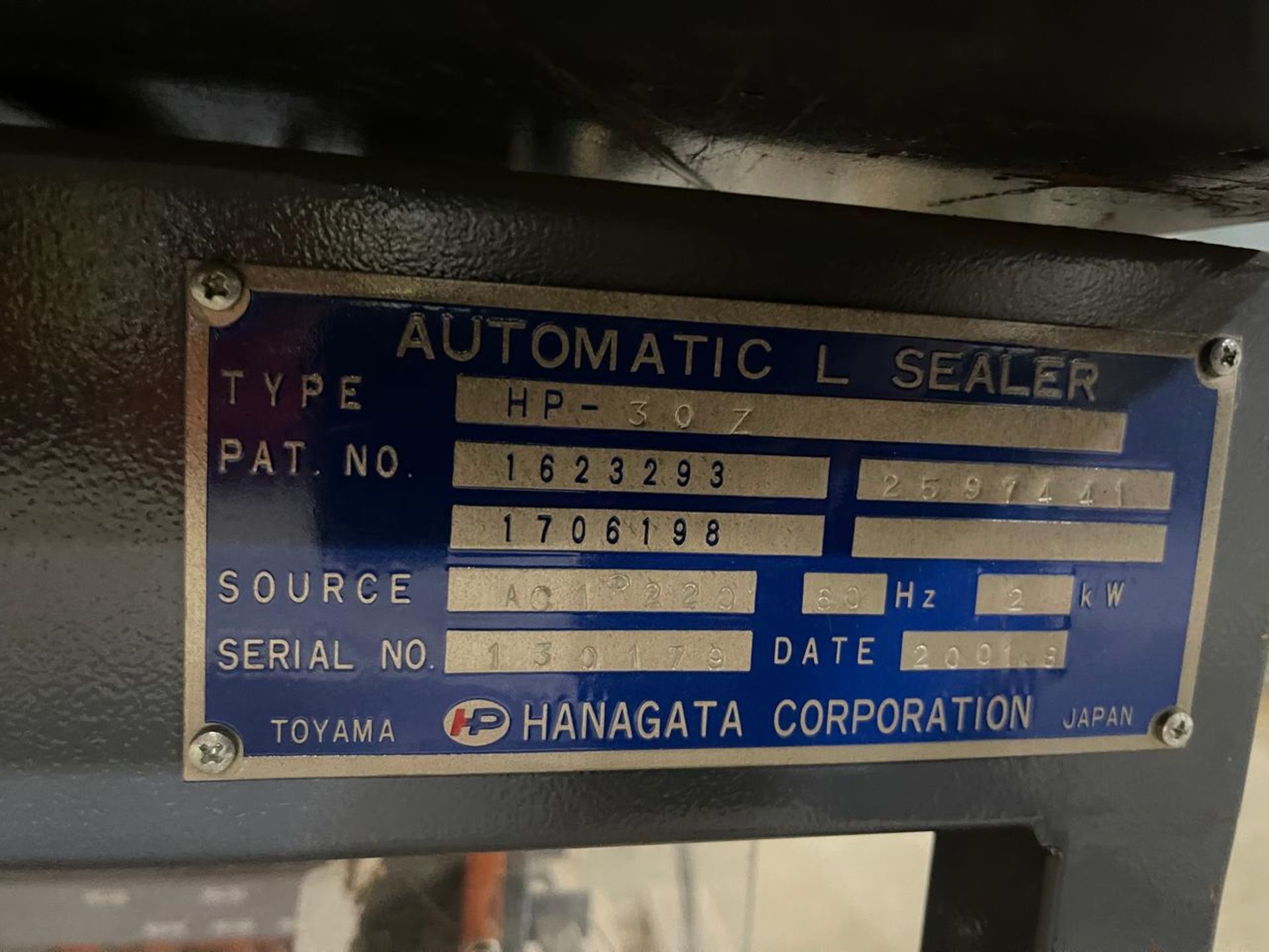 HANAGATA AUTOMATIC L SEALER HP-307 - Image 6 of 6