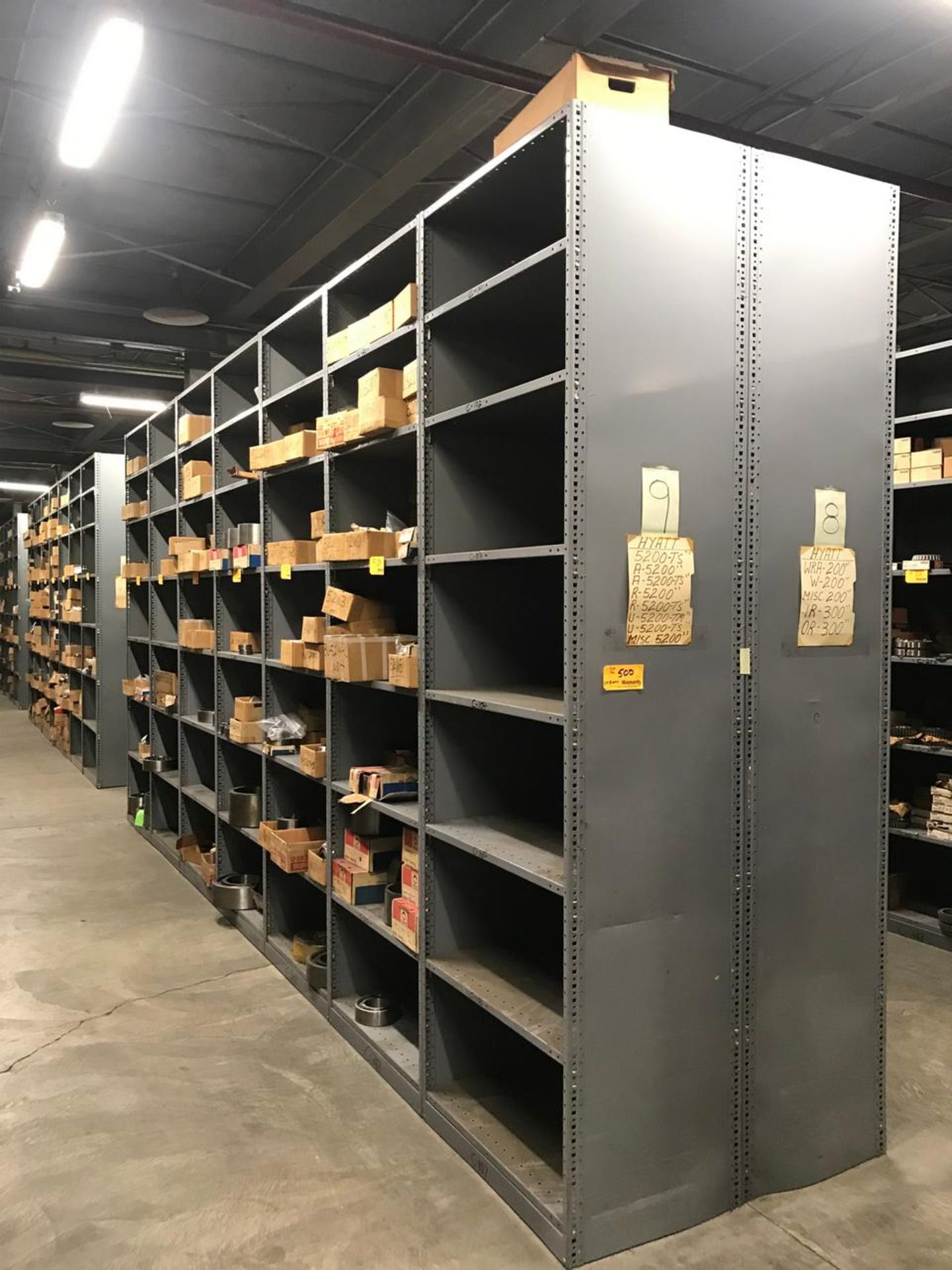 Lot of (14) Sections Heavy Duty Steel Storage Shelves - Image 3 of 4