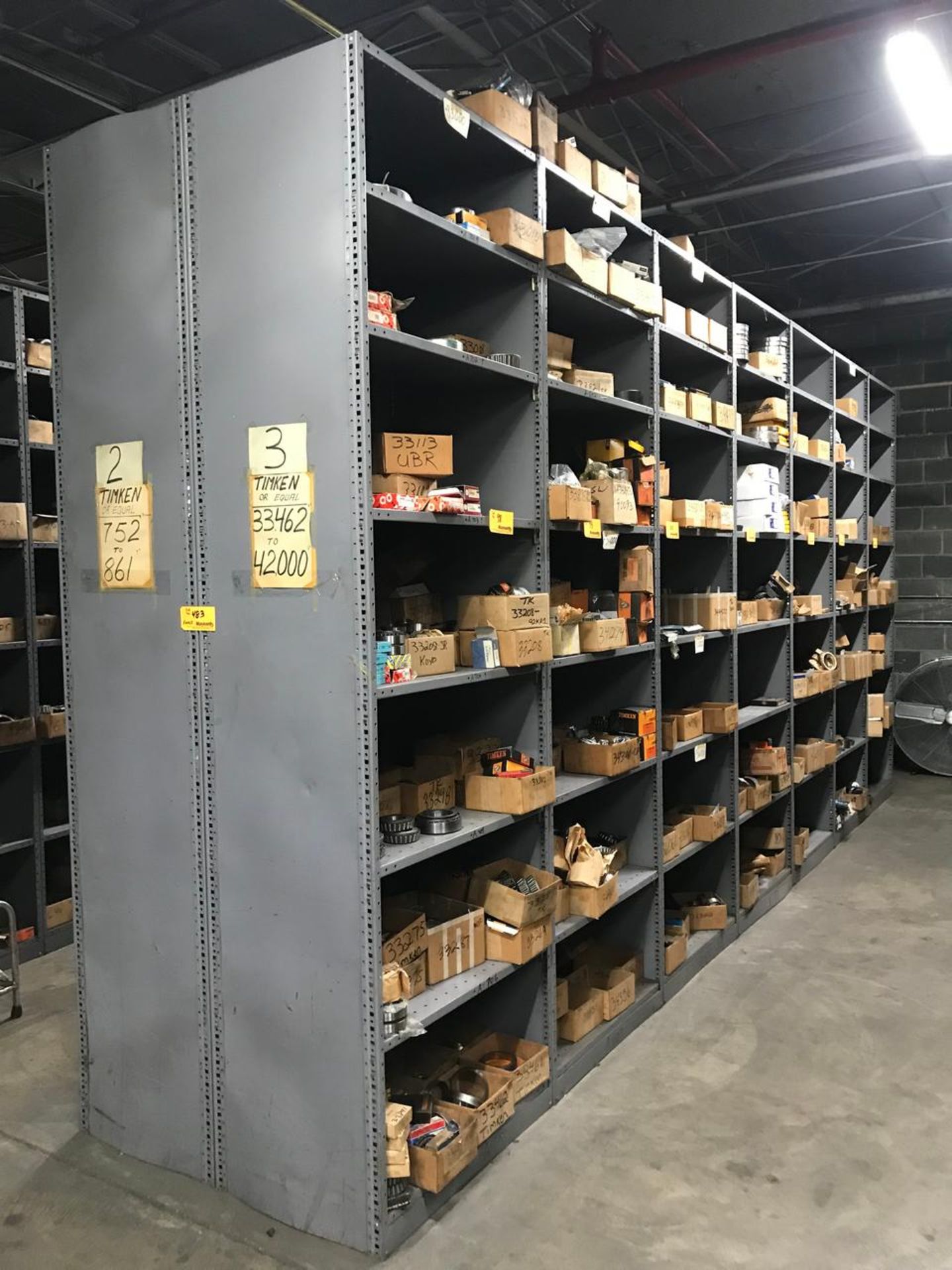 Lot of (14) Sections Heavy Duty Steel Storage Shelves - Image 2 of 2